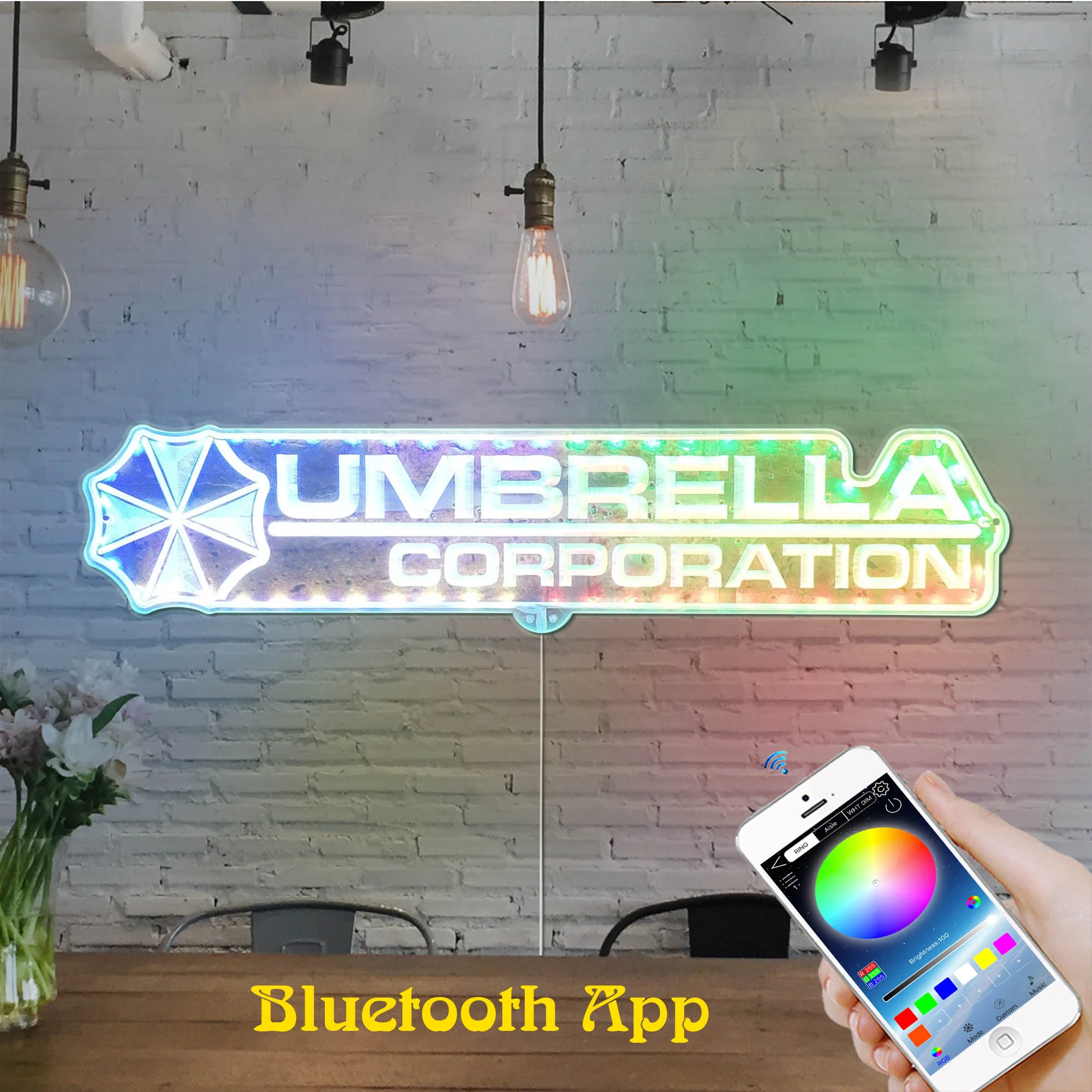 Umbrella Corporation Resident Evil Neon LED Sign with Dynamic RGB Colors - Image 7