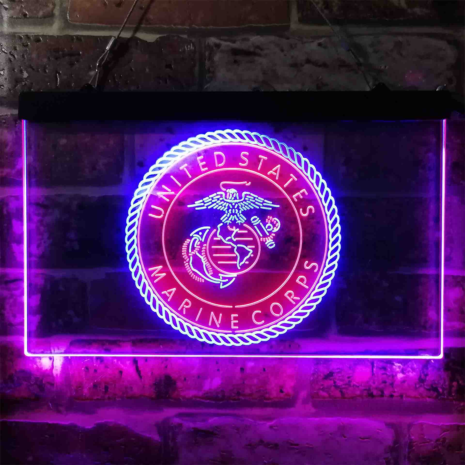 United States Marine Corps Badge Neon-Like LED Sign - Image 12