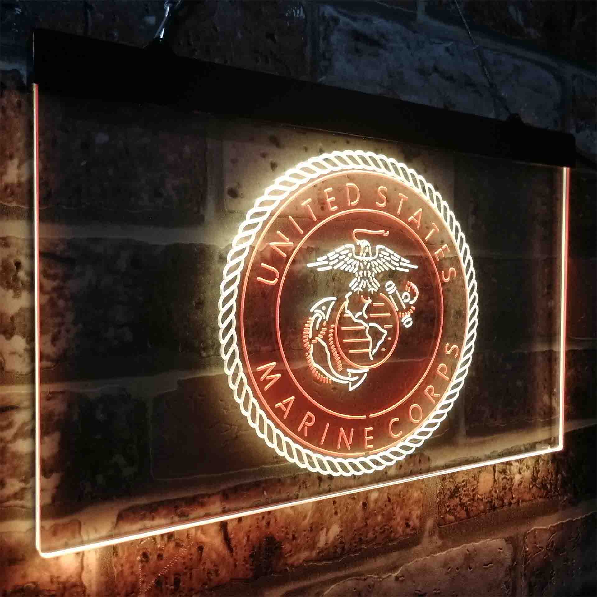 United States Marine Corps Badge Neon-Like LED Sign - Image 17