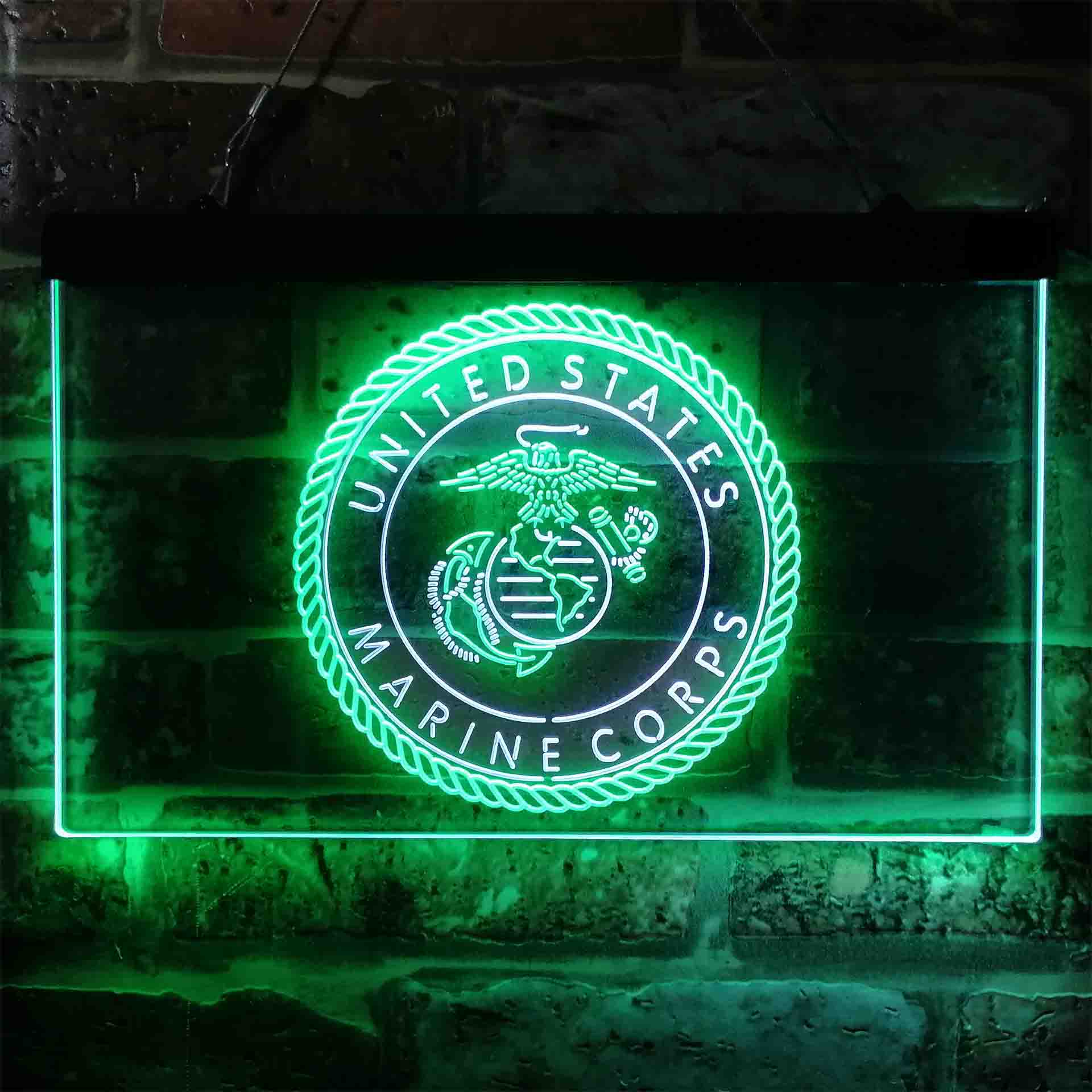 United States Marine Corps Badge Neon-Like LED Sign - Image 7