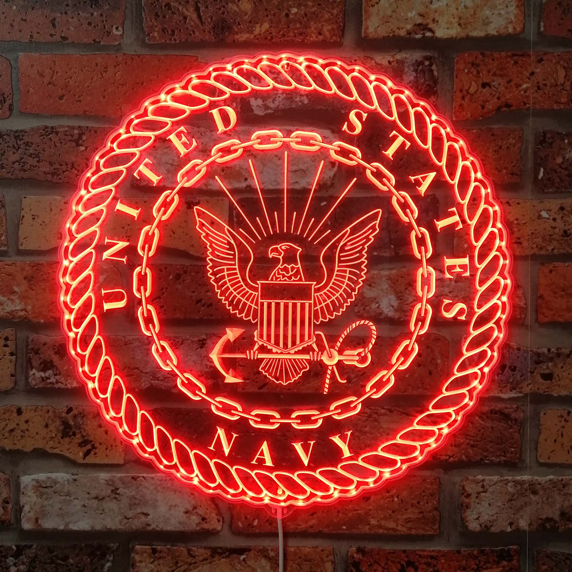 United States Navy Neon LED Sign with Dynamic RGB Colors - Image 3