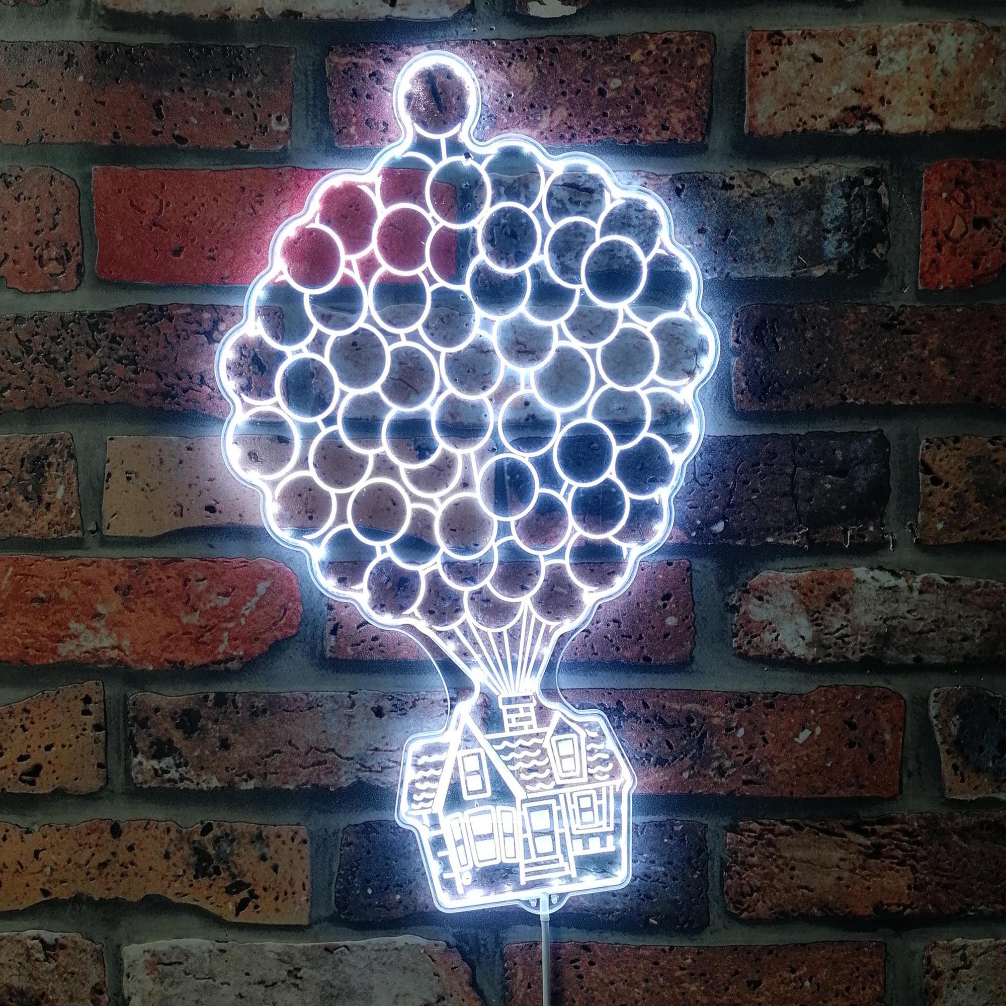 Up House Balloon Neon LED Sign with Dynamic RGB Colors - Image 5