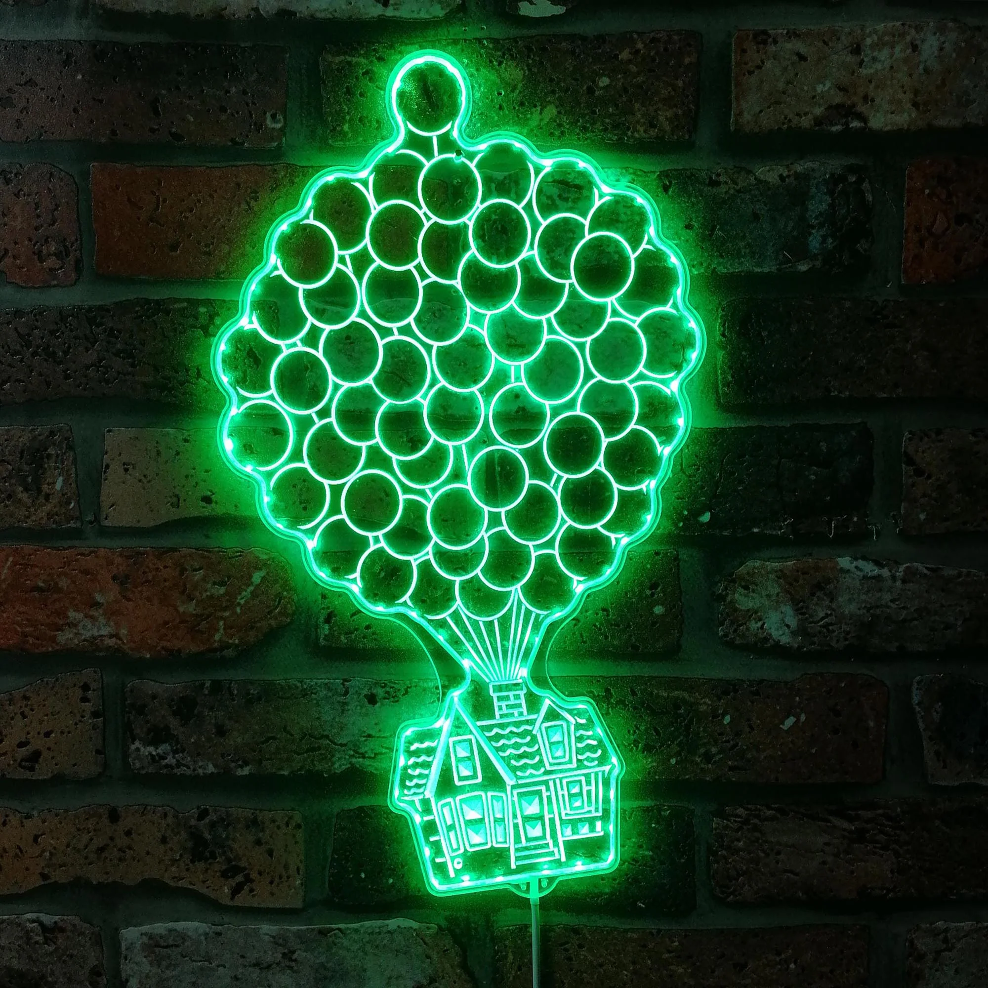 Up House Balloon Neon LED Sign with Dynamic RGB Colors - Image 6