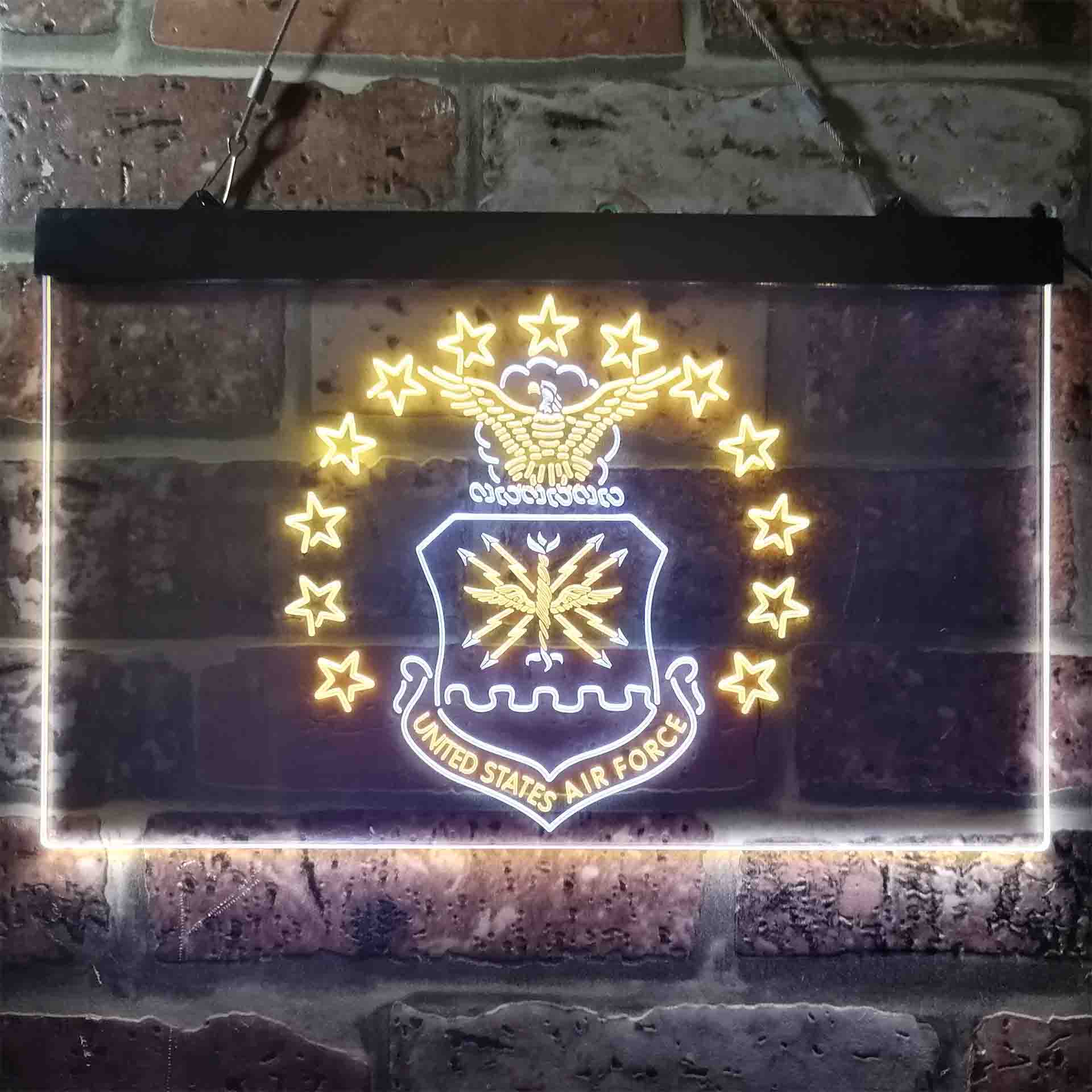 US Air Force Eagle Badge Neon-Like LED Sign - Image 11