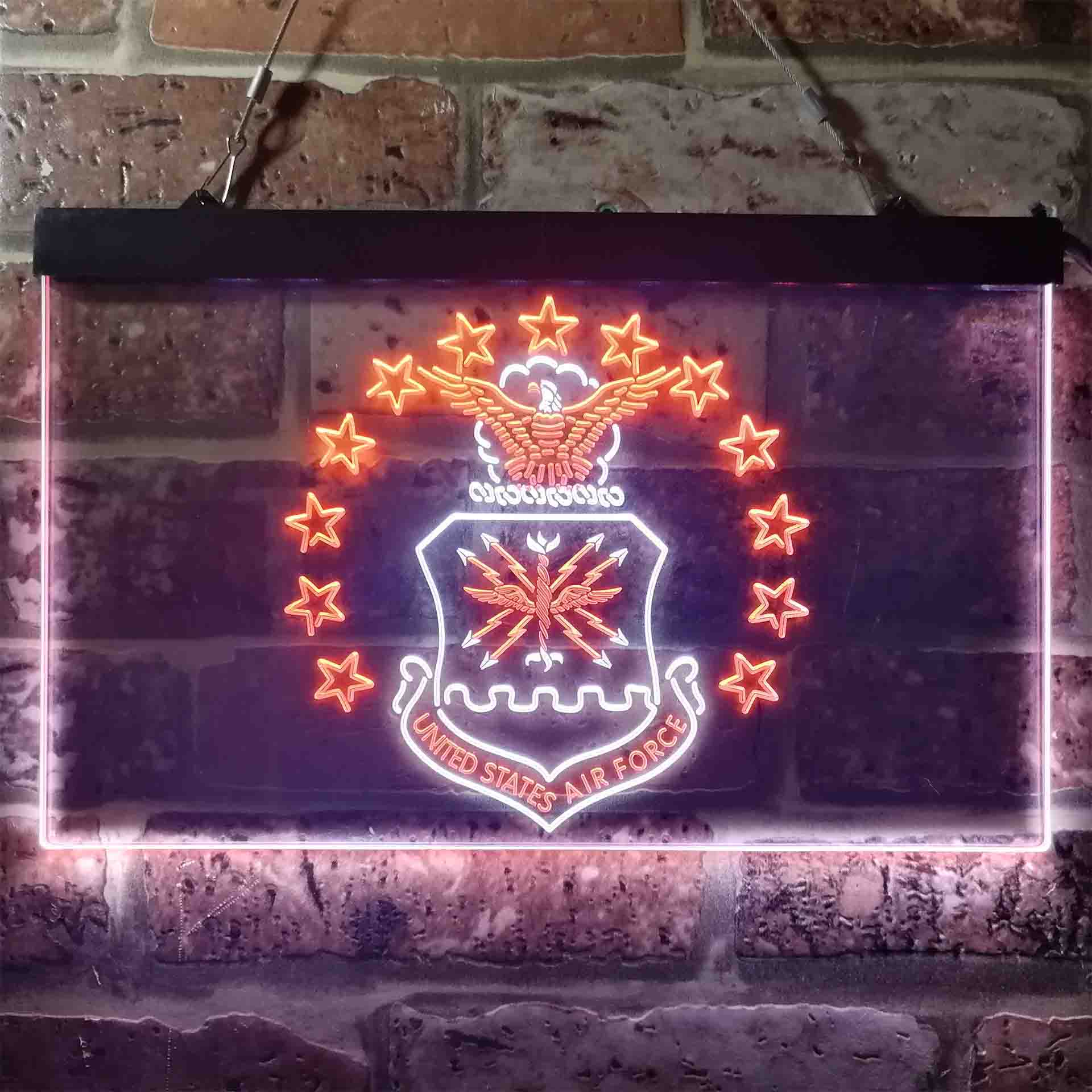 US Air Force Eagle Badge Neon-Like LED Sign - Image 13