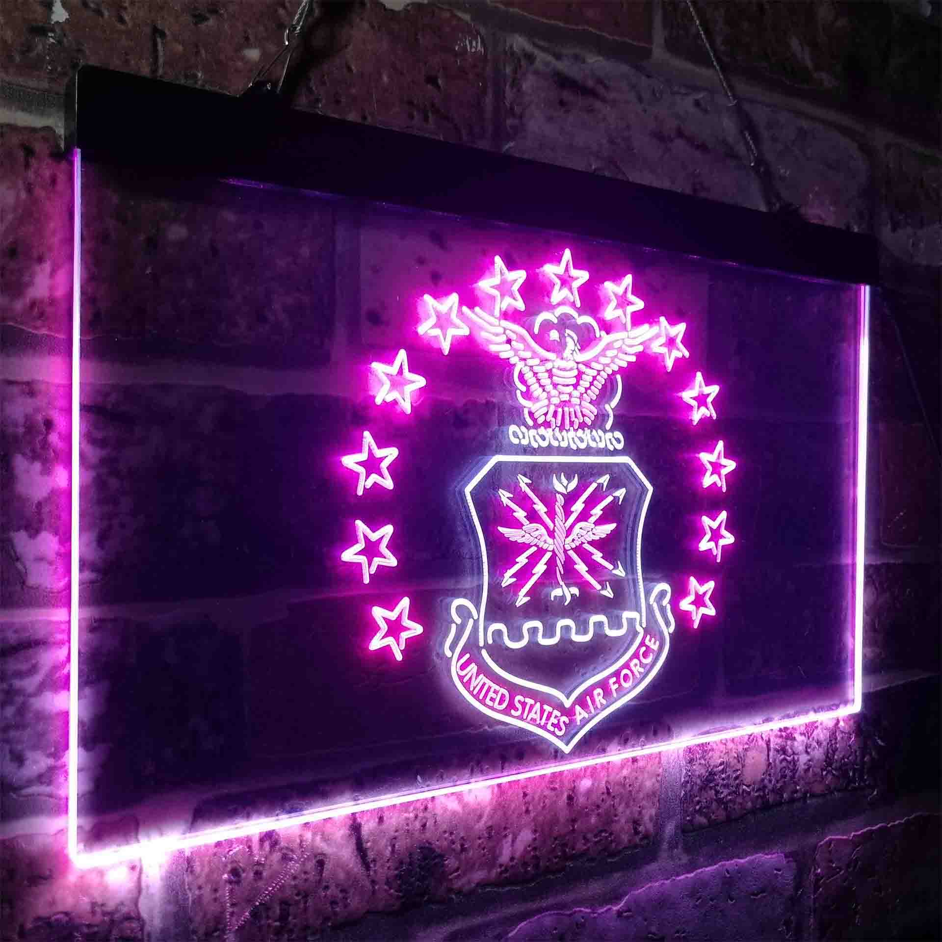 US Air Force Eagle Badge Neon-Like LED Sign - Image 14