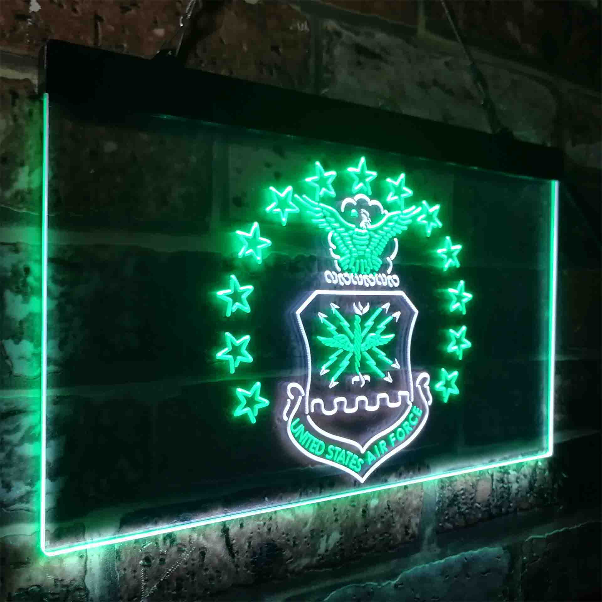 US Air Force Eagle Badge Neon-Like LED Sign - Image 16
