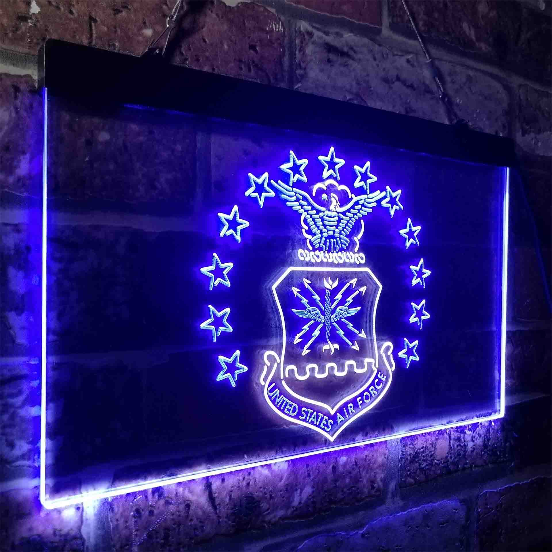 US Air Force Eagle Badge Neon-Like LED Sign - Image 17