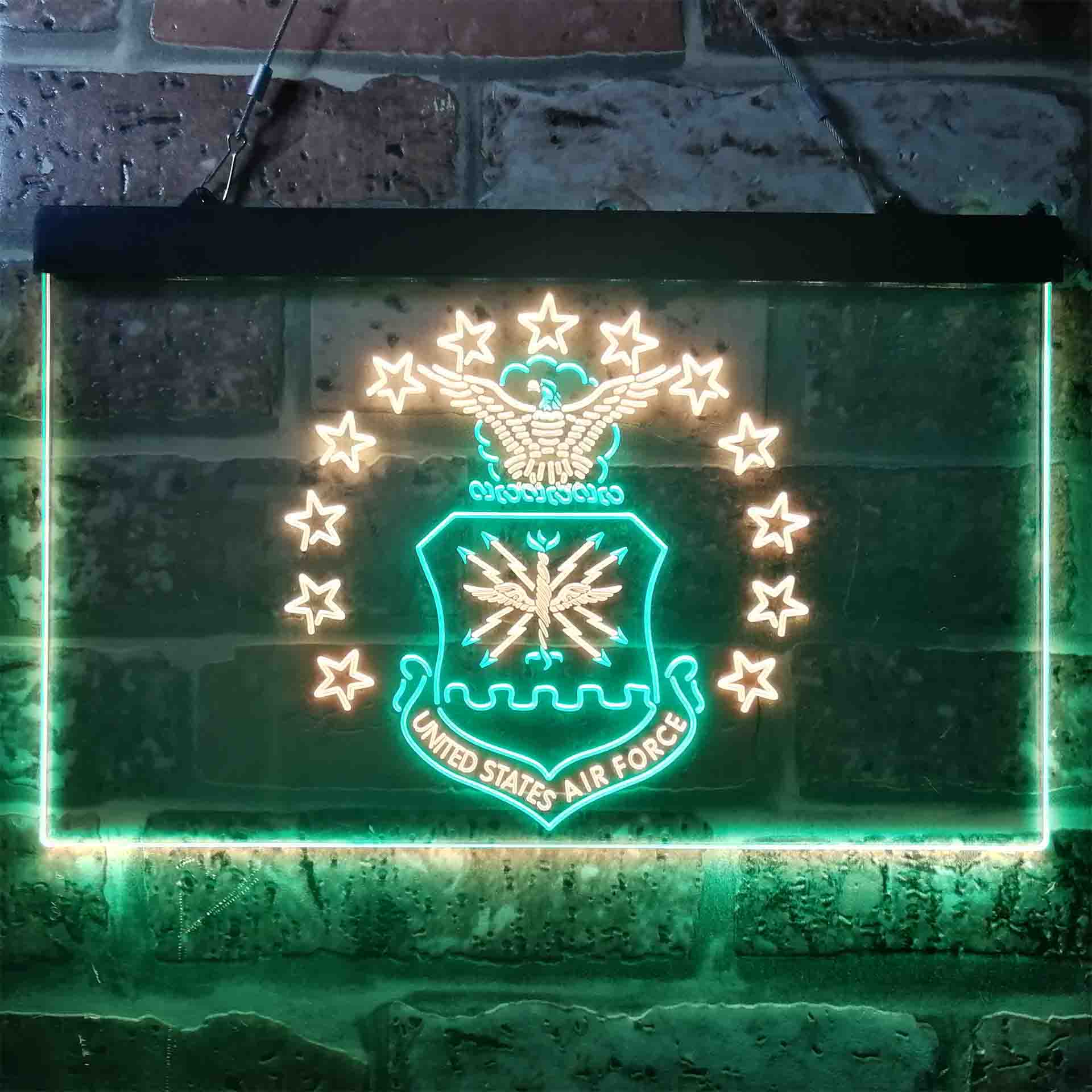 US Air Force Eagle Badge Neon-Like LED Sign - Image 2