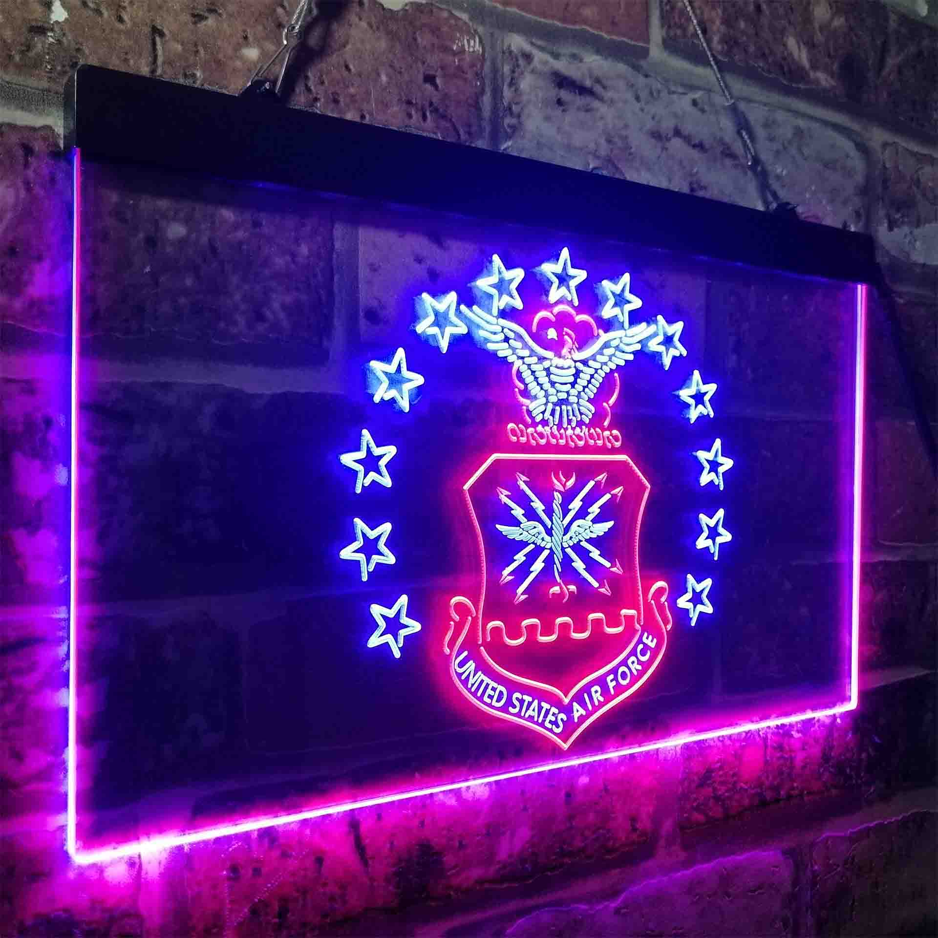 US Air Force Eagle Badge Neon-Like LED Sign - Image 23