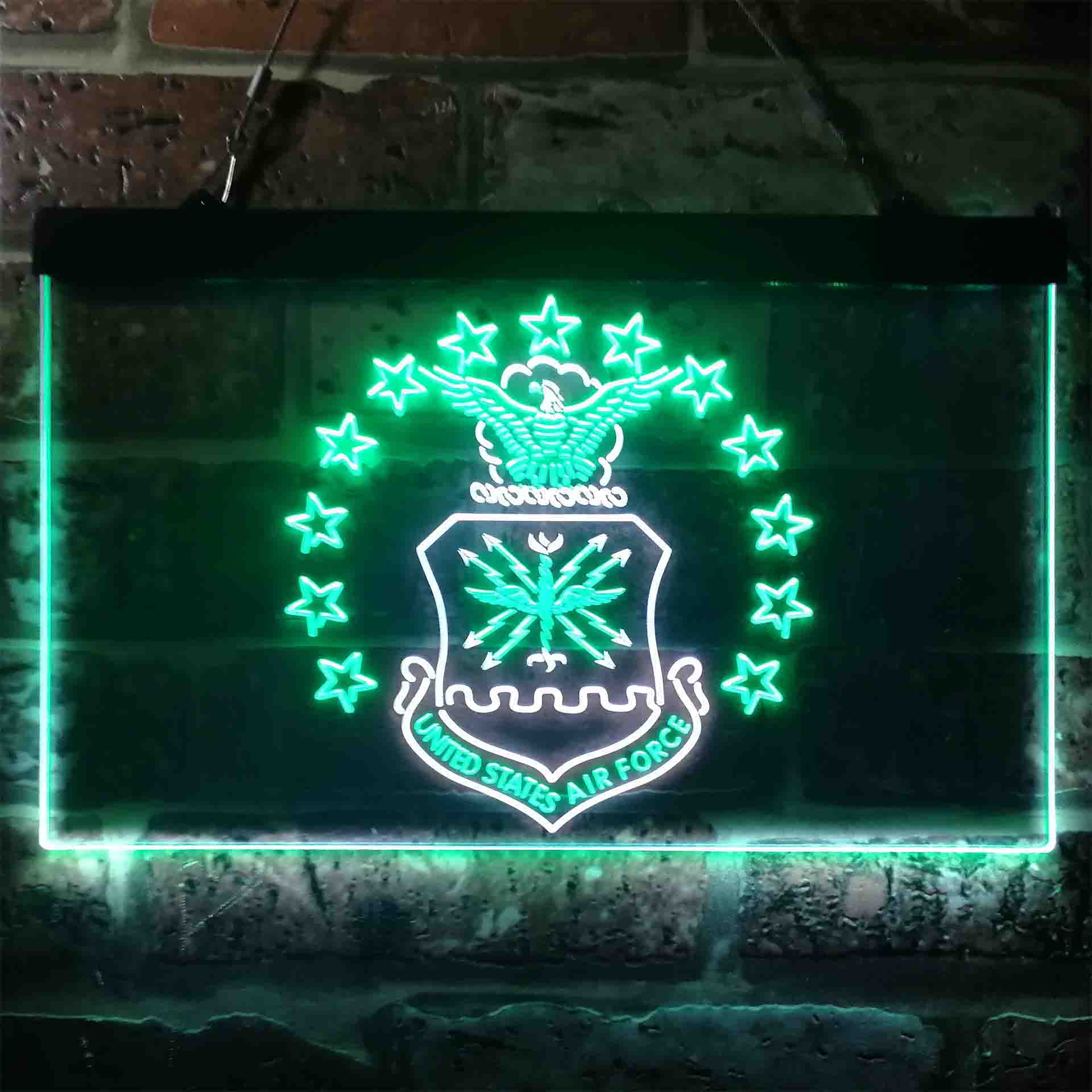 US Air Force Eagle Badge Neon-Like LED Sign - Image 3