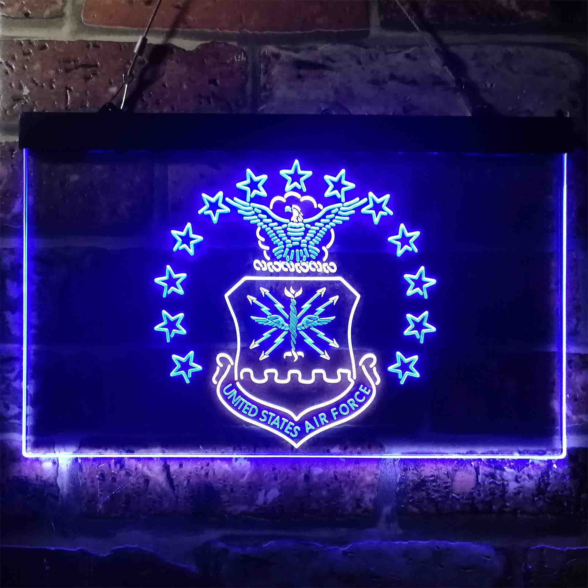 US Air Force Eagle Badge Neon-Like LED Sign - Image 4