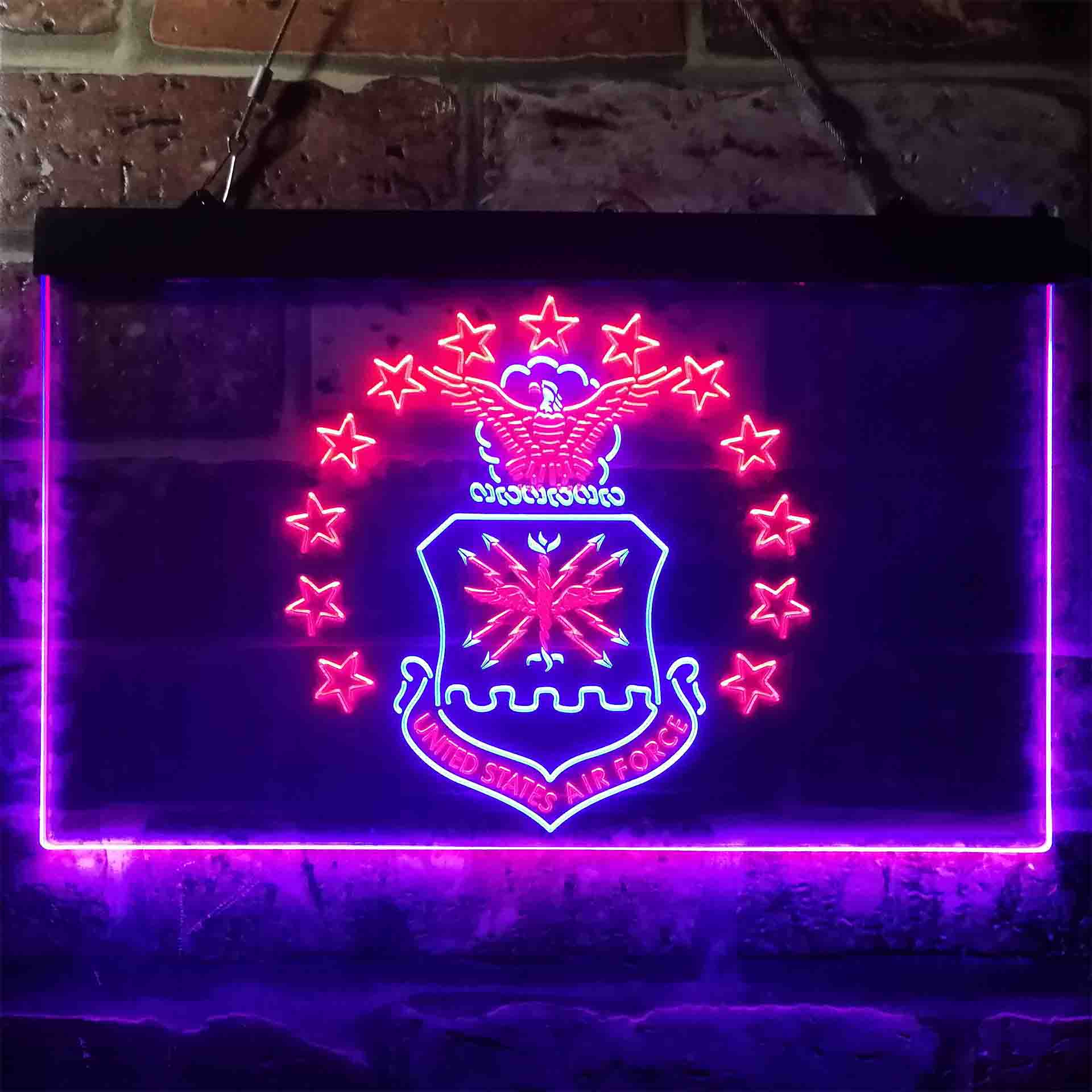 US Air Force Eagle Badge Neon-Like LED Sign - Image 5