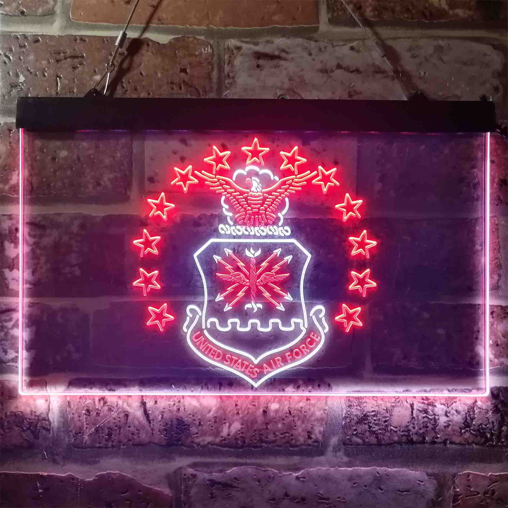 US Air Force Eagle Badge Neon-Like LED Sign - Image 6