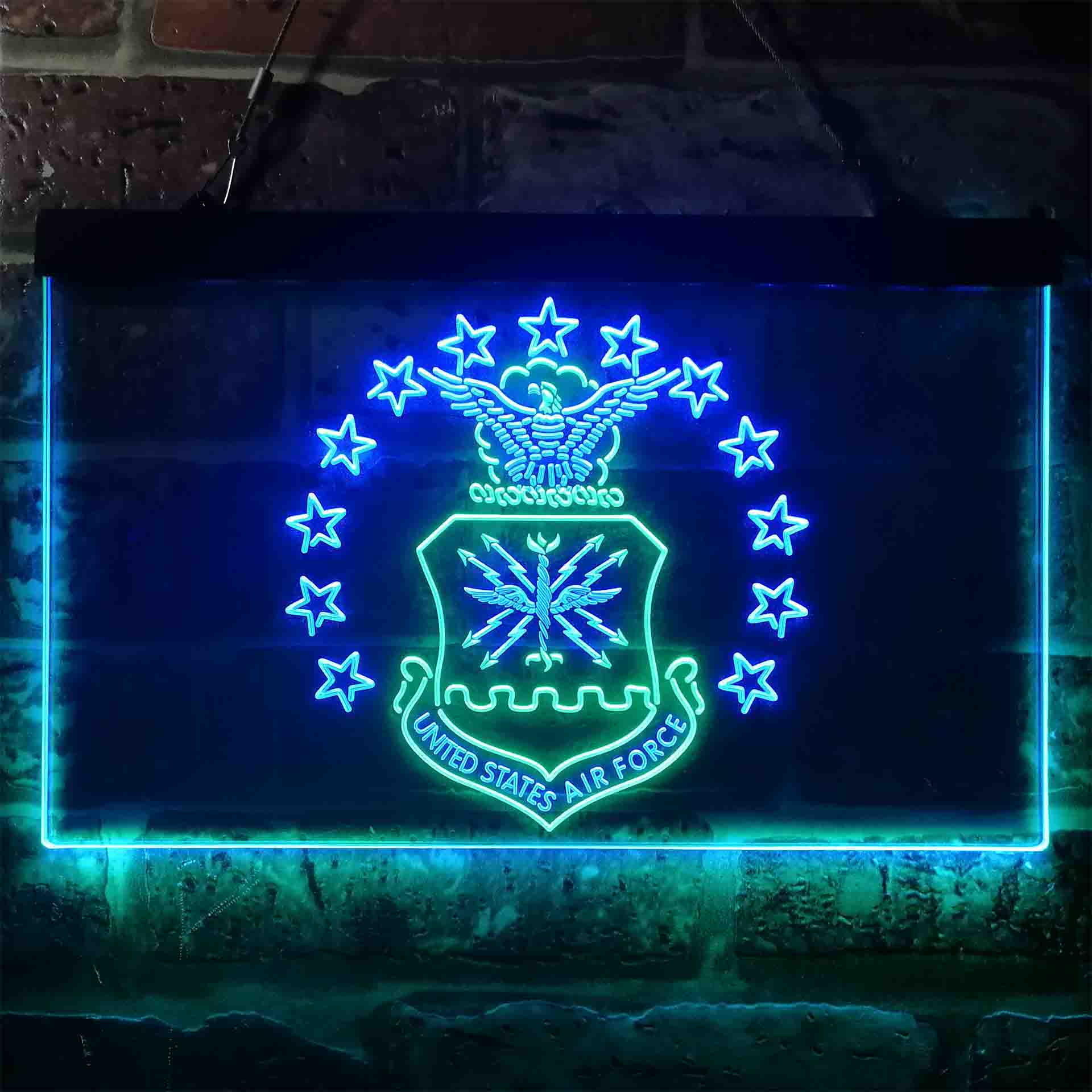 US Air Force Eagle Badge Neon-Like LED Sign - Image 7