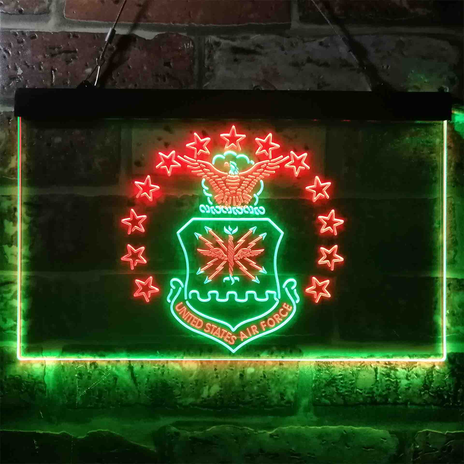 US Air Force Eagle Badge Neon-Like LED Sign - Image 9