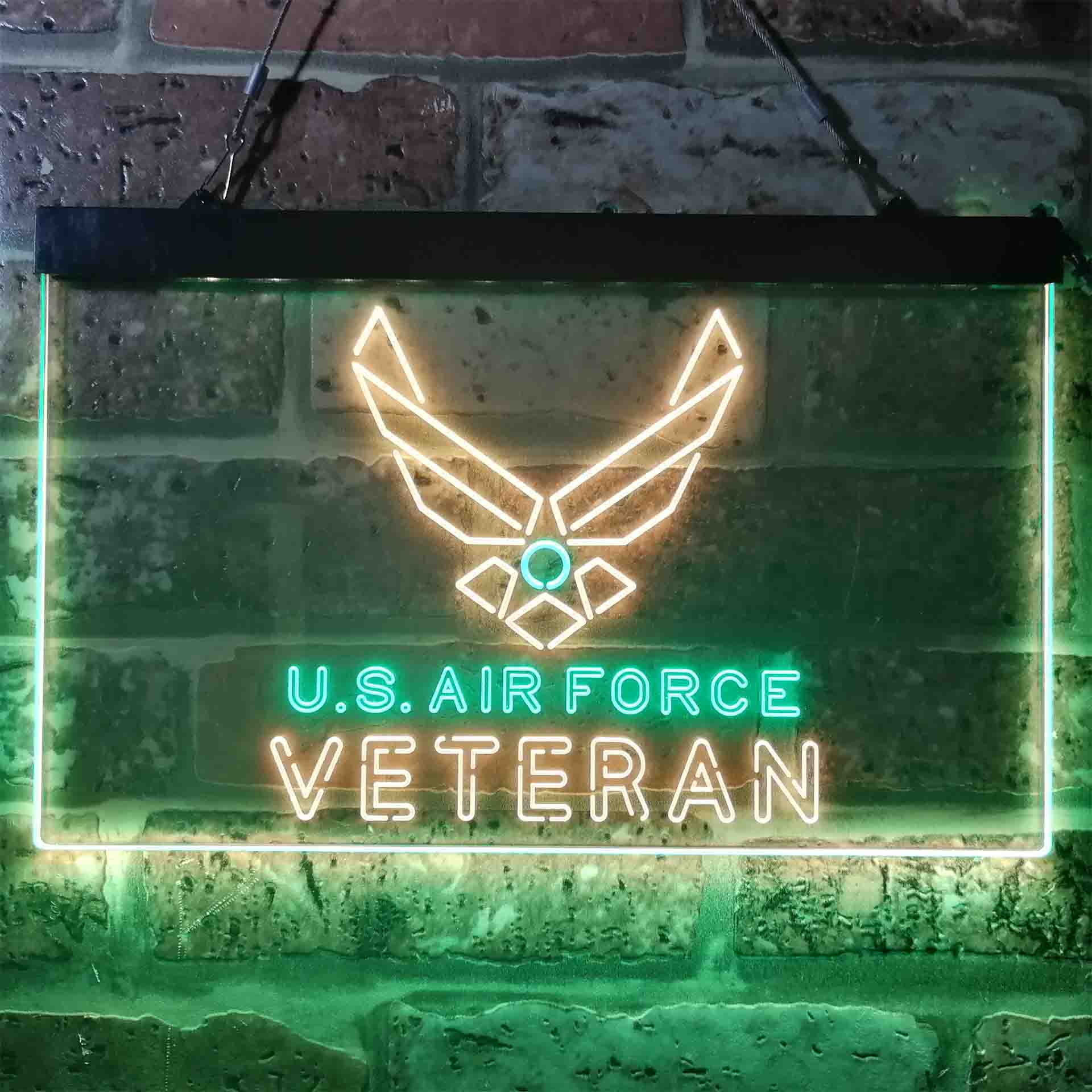 US Air Force Veteran Neon-Like LED Sign - Image 3