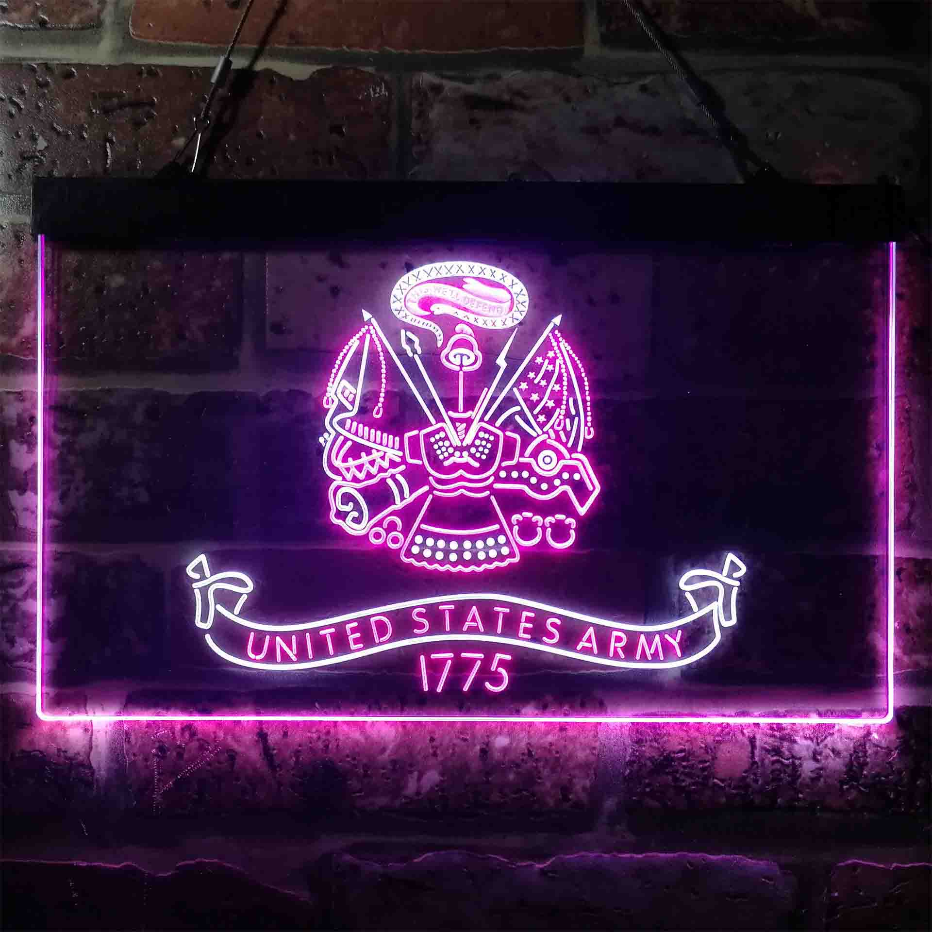 US Army 1775 Badge Military Neon-Like LED Sign - Image 5