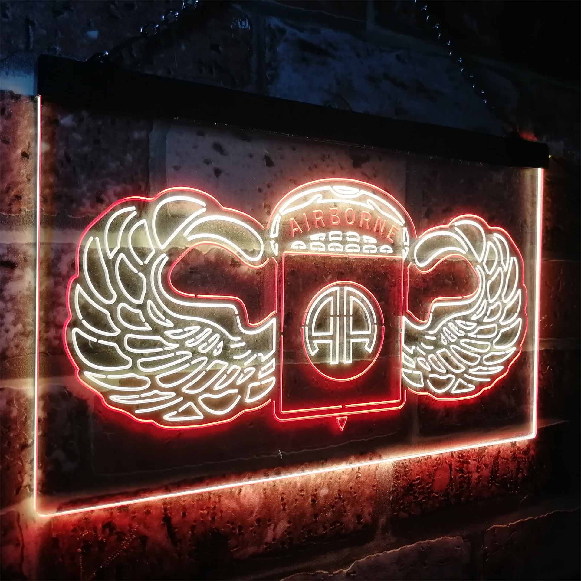 US Army 82nd Airborne Division Wings Neon-Like LED Sign - Image 23