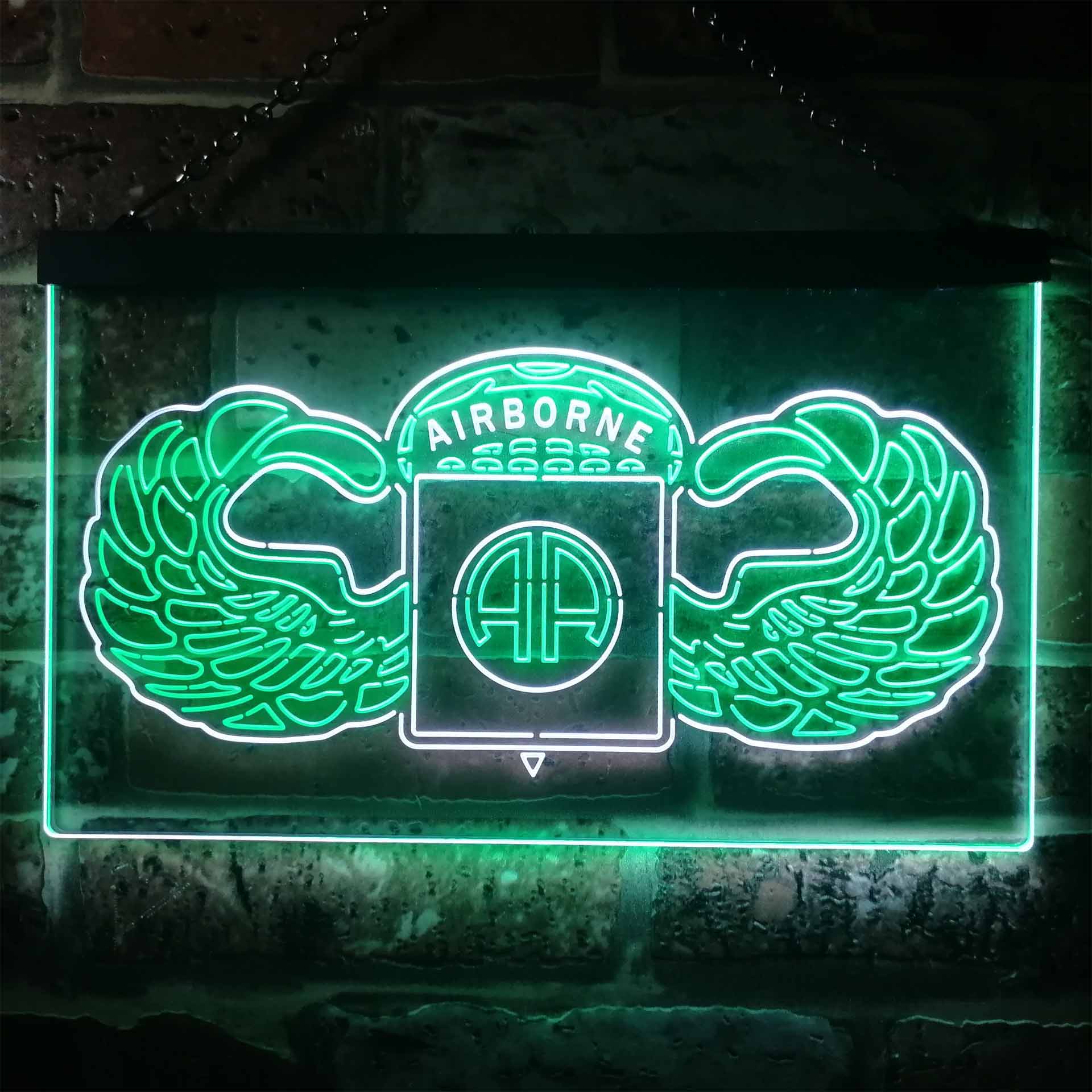 US Army 82nd Airborne Division Wings Neon-Like LED Sign - Image 5