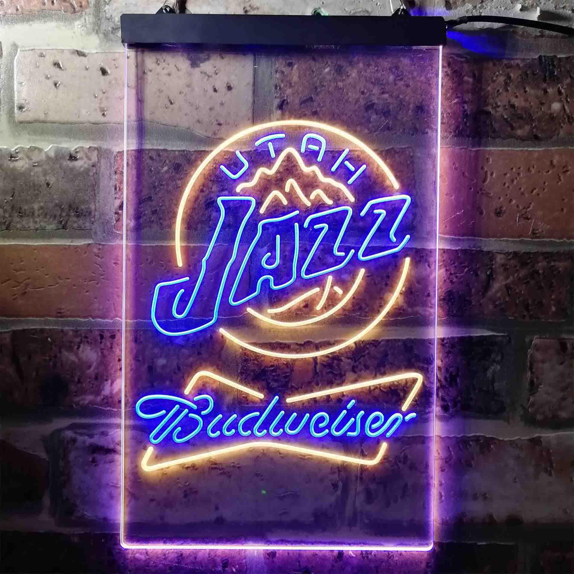Utah Jazz Budweiser Neon-Like LED Sign - Image 2