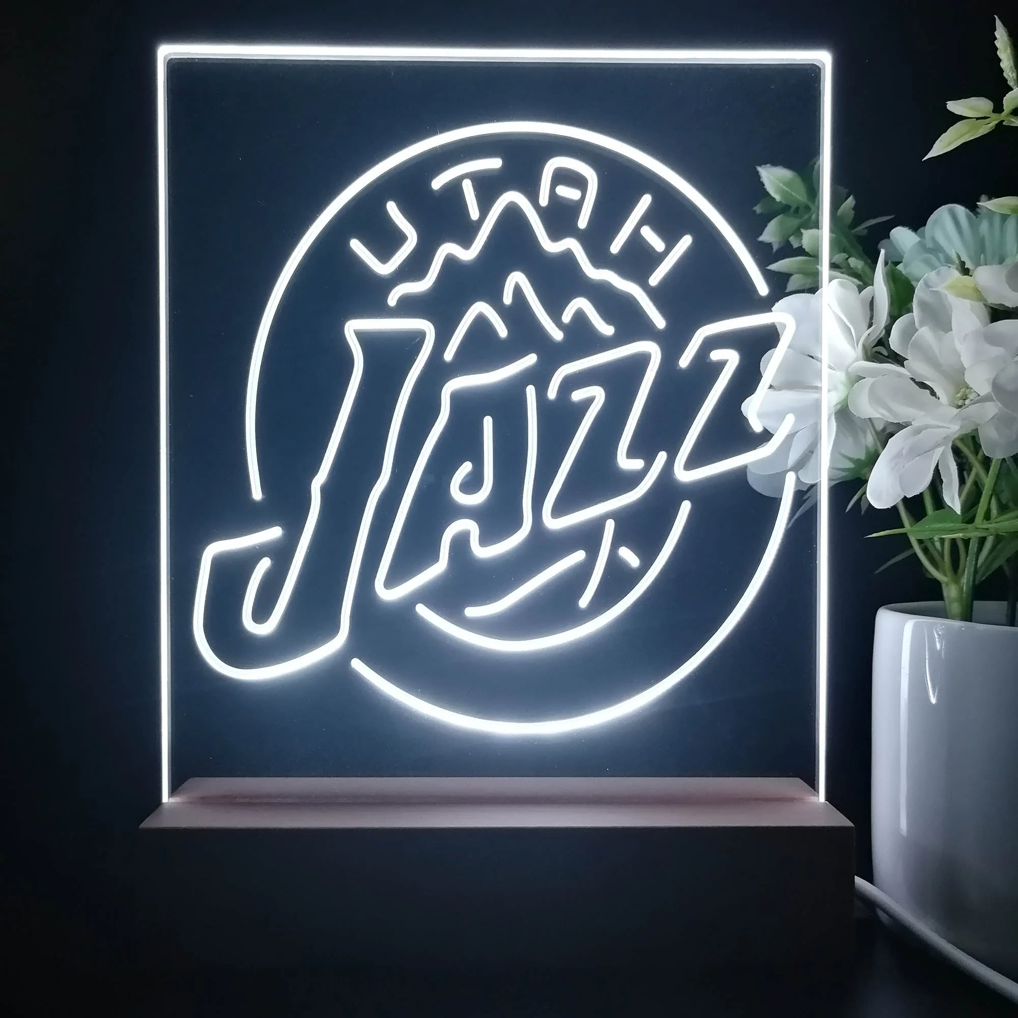 Utah Jazz Neon Sign Table Top Lamp - Image 3