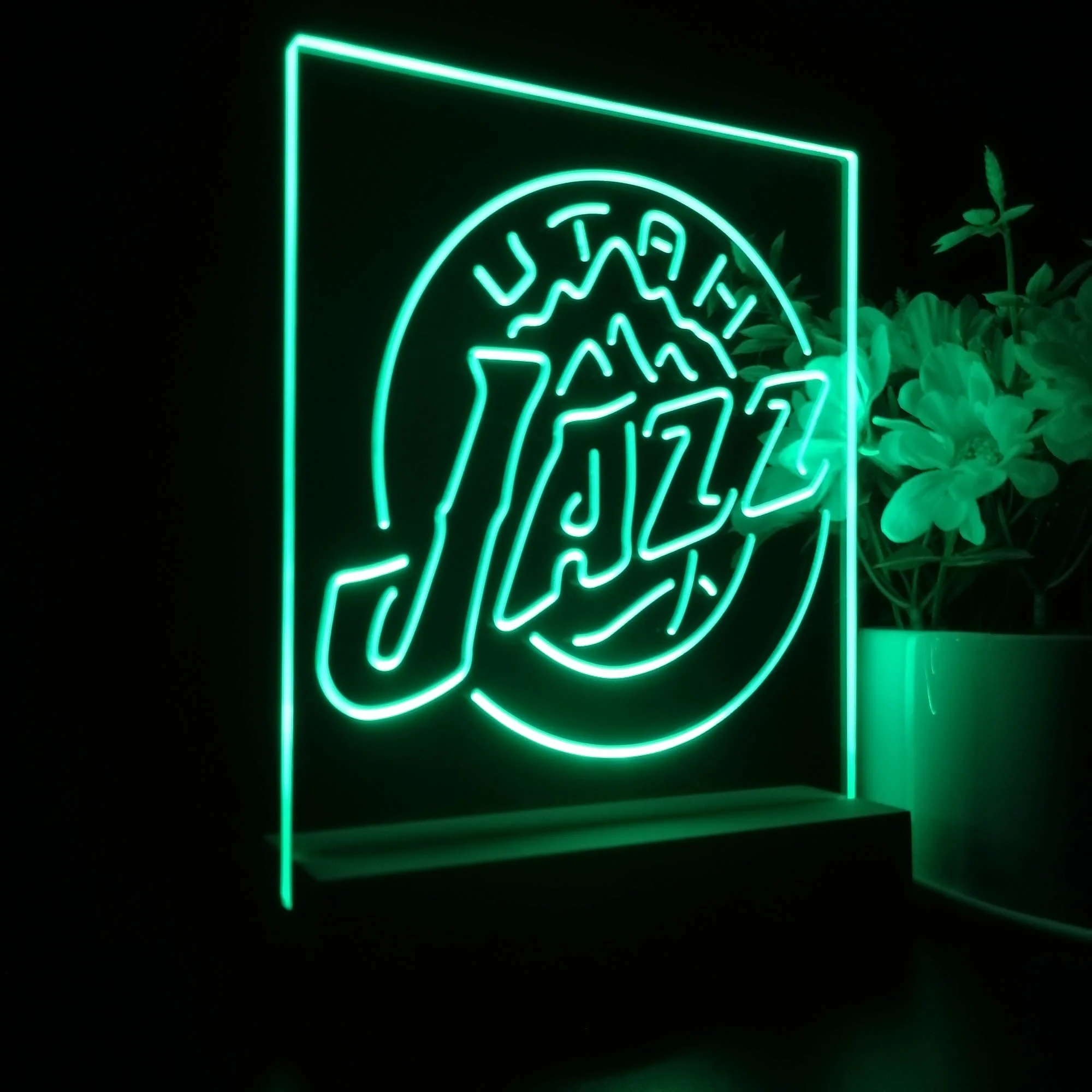 Utah Jazz Neon Sign Table Top Lamp - Image 7