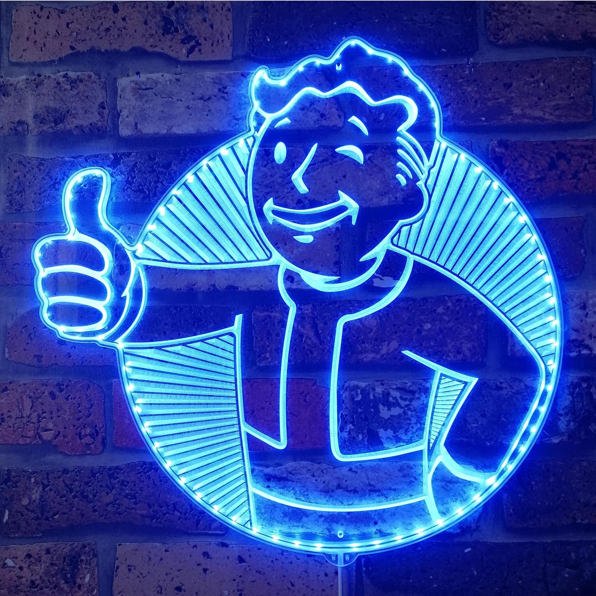 Vault Boy Fallout Neon LED Sign with Dynamic RGB Colors - Image 5