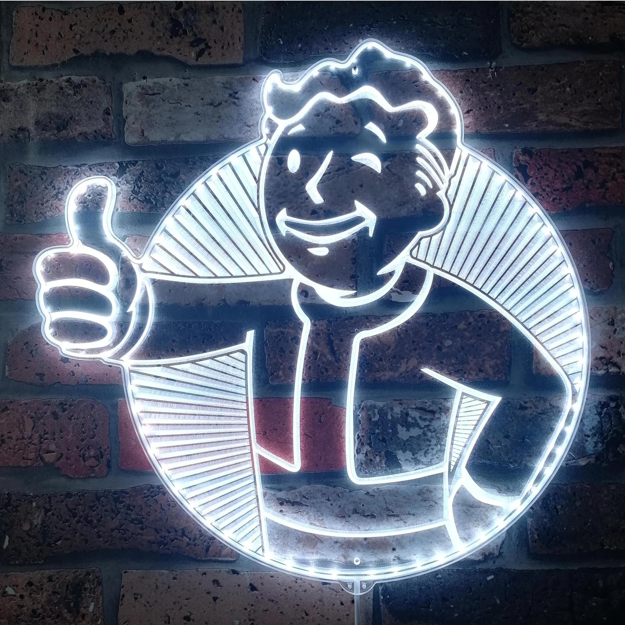 Vault Boy Fallout Neon LED Sign with Dynamic RGB Colors - Image 6