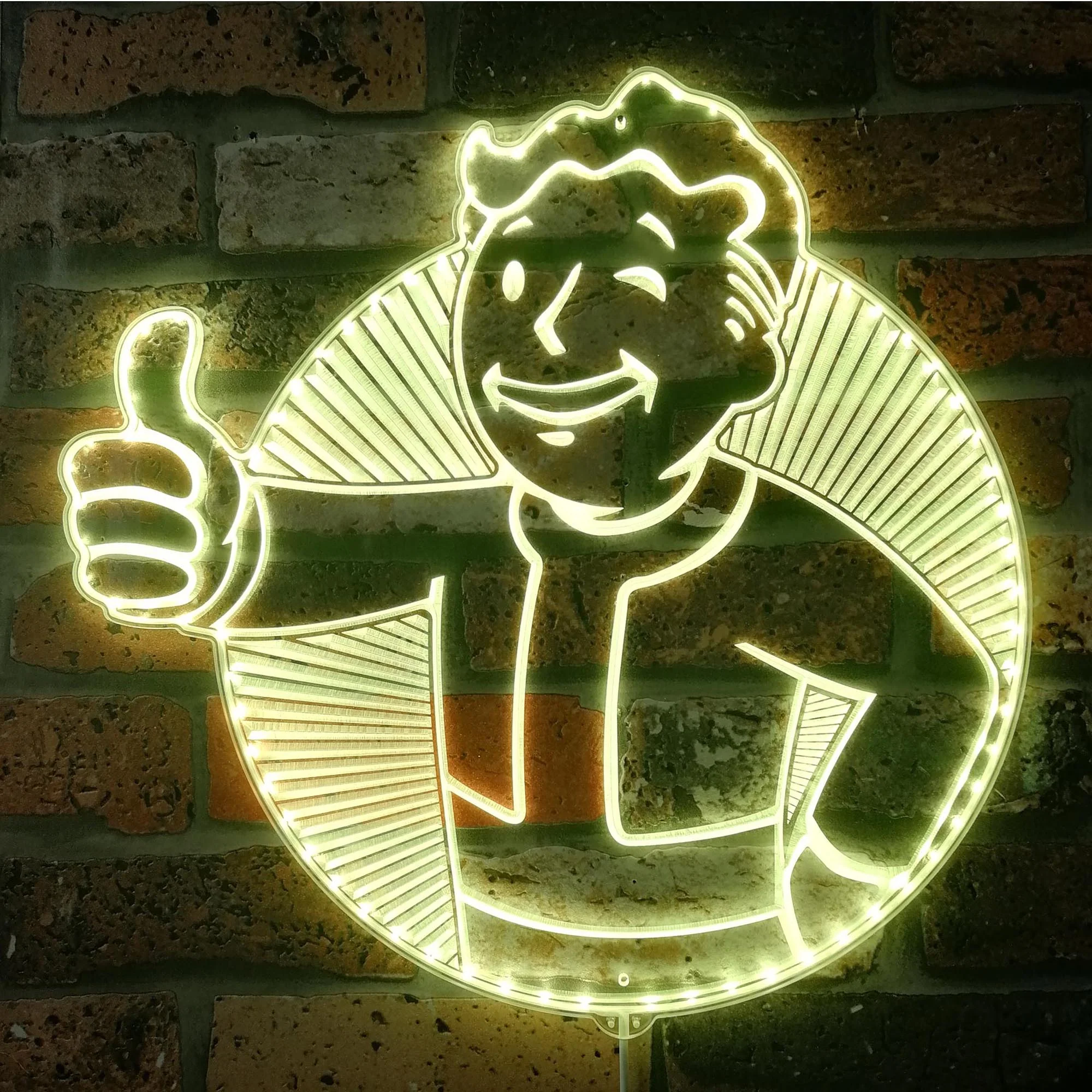 Vault Boy Fallout Neon LED Sign with Dynamic RGB Colors - Image 7