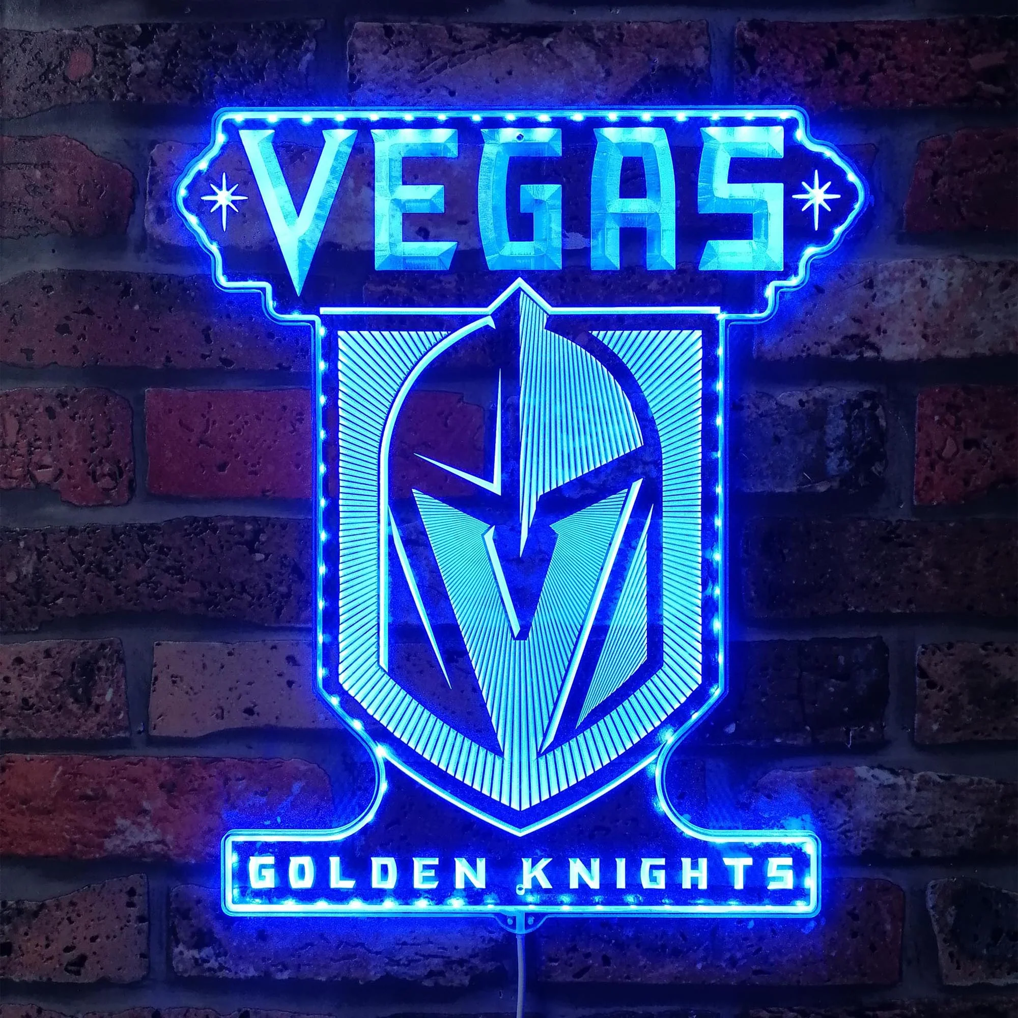 Vegas Golden Knights Neon LED Sign with Dynamic RGB Colors - Image 4