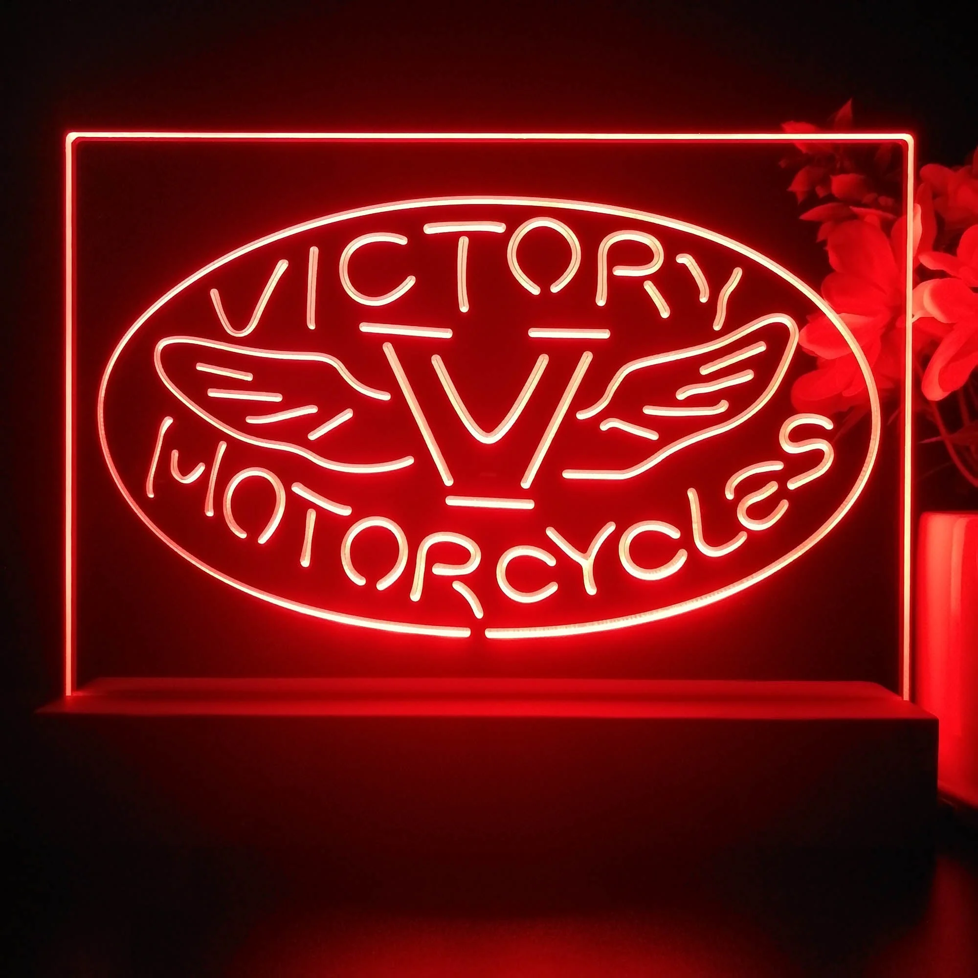 Victory Motorcycles Club 3D Illusion Night Light Desk Lamp - Image 2