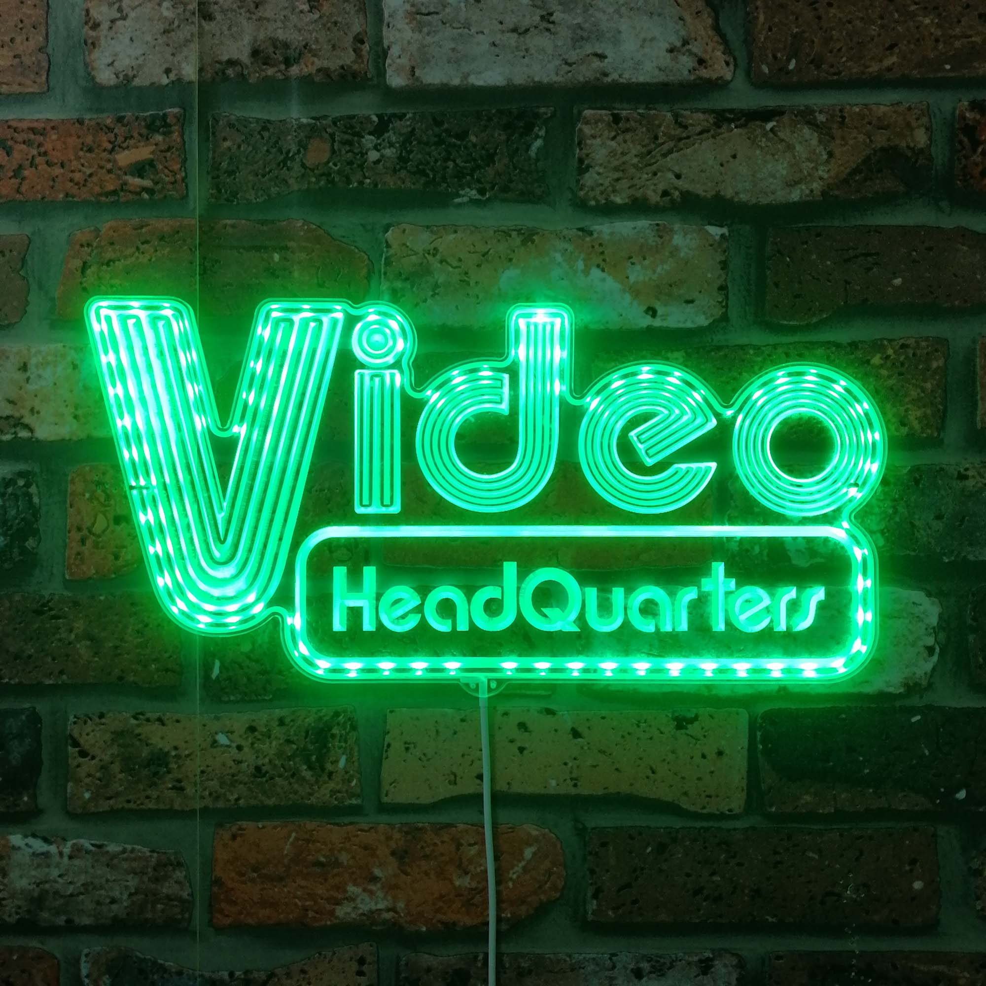 Video Headquarter Neon LED Sign with Dynamic RGB Colors - Image 6