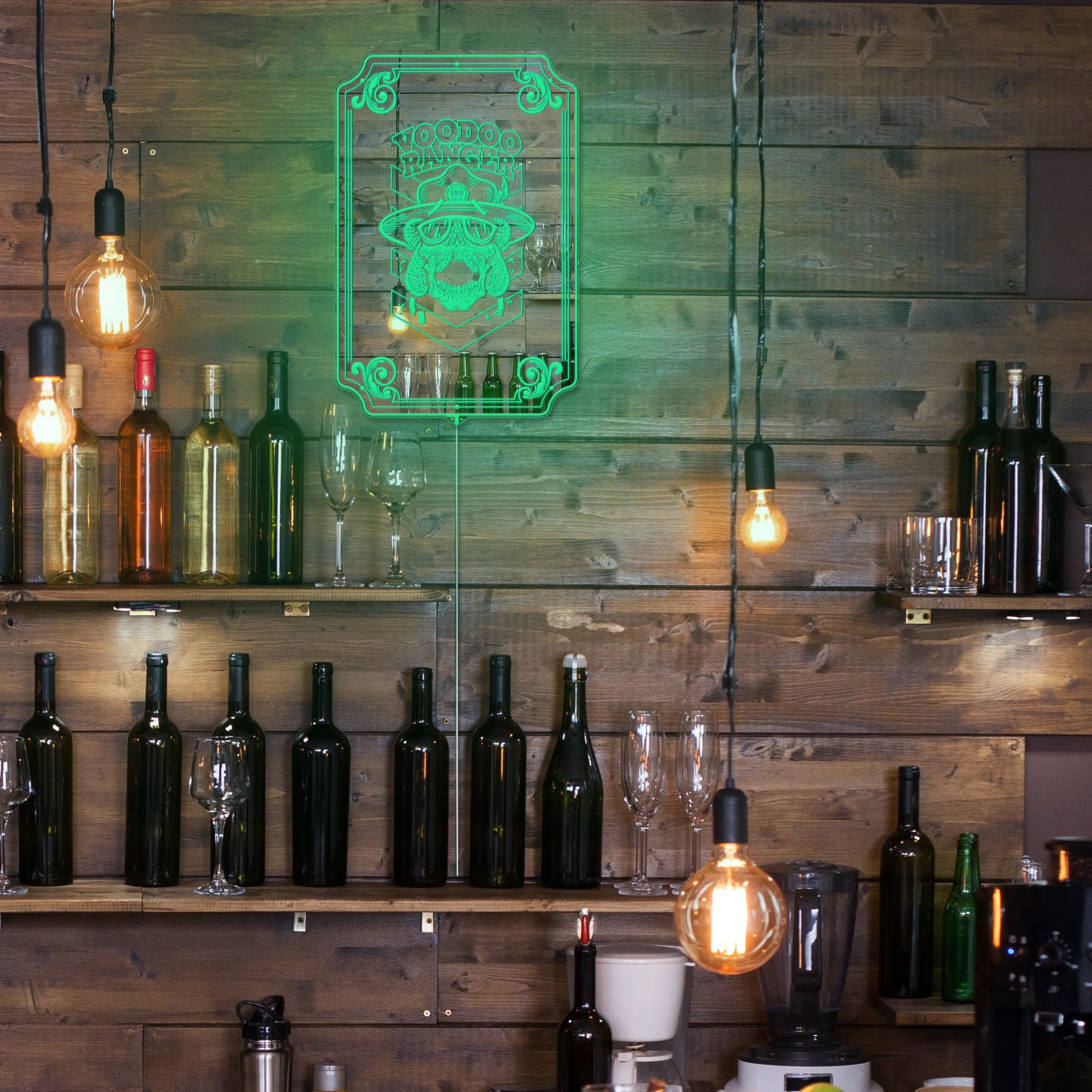 Voodoo Ranger RGB LED Neon Sign with Elegant Mirror Backing - Image 6