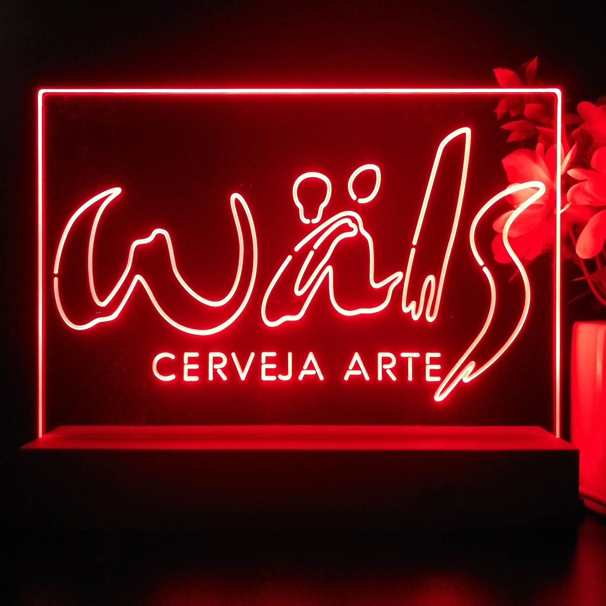 Wals CERVEJA ARTE Neon Sign Pub Bar Lamp