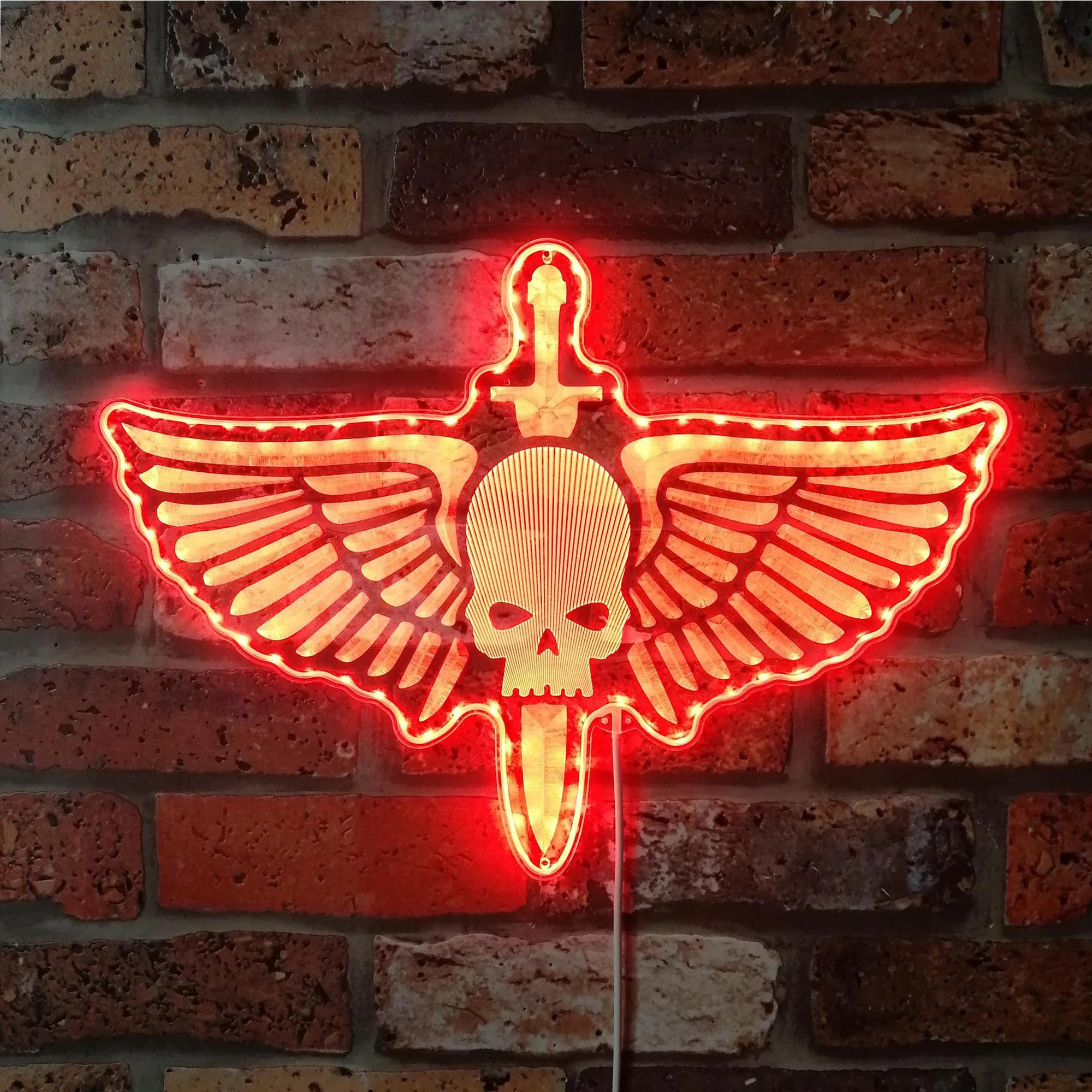 Space Marine Neon LED Sign with Dynamic RGB Colors - Image 3