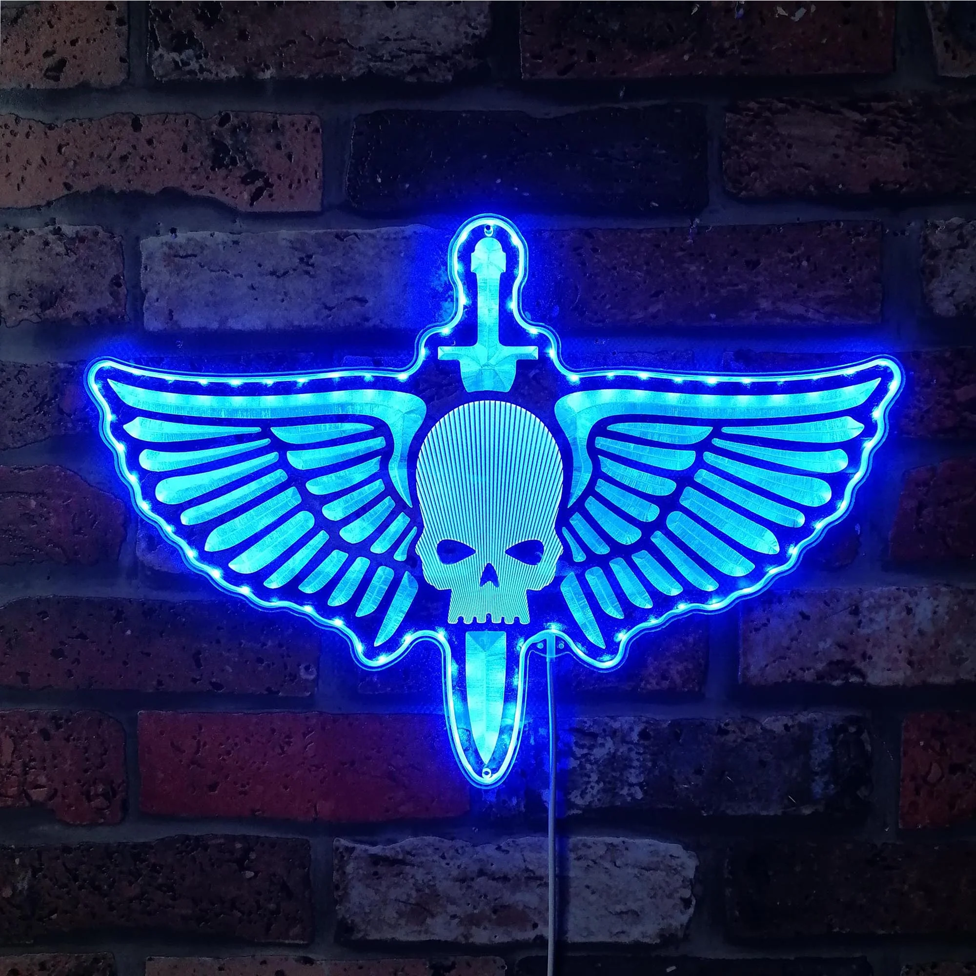 Space Marine Neon LED Sign with Dynamic RGB Colors - Image 4
