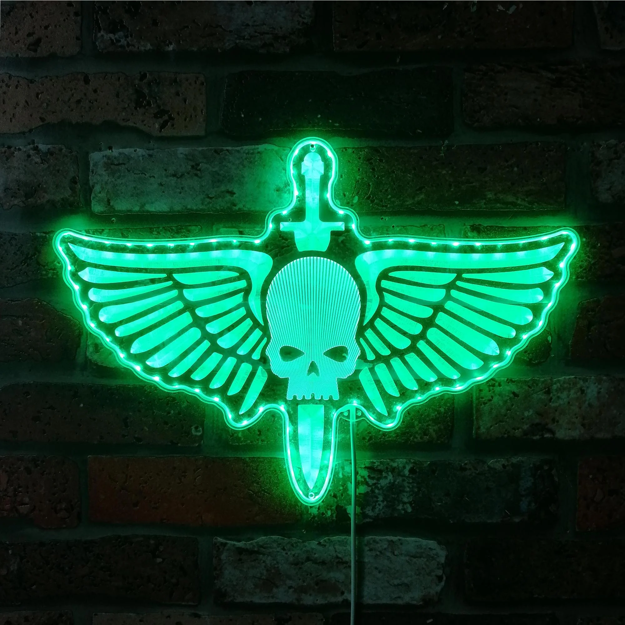 Space Marine Neon LED Sign with Dynamic RGB Colors - Image 6