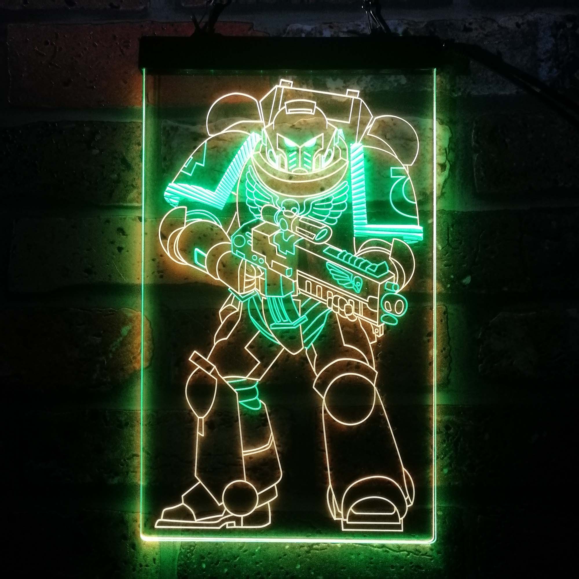 Space Marine Solider Neon LED Sign - Image 4