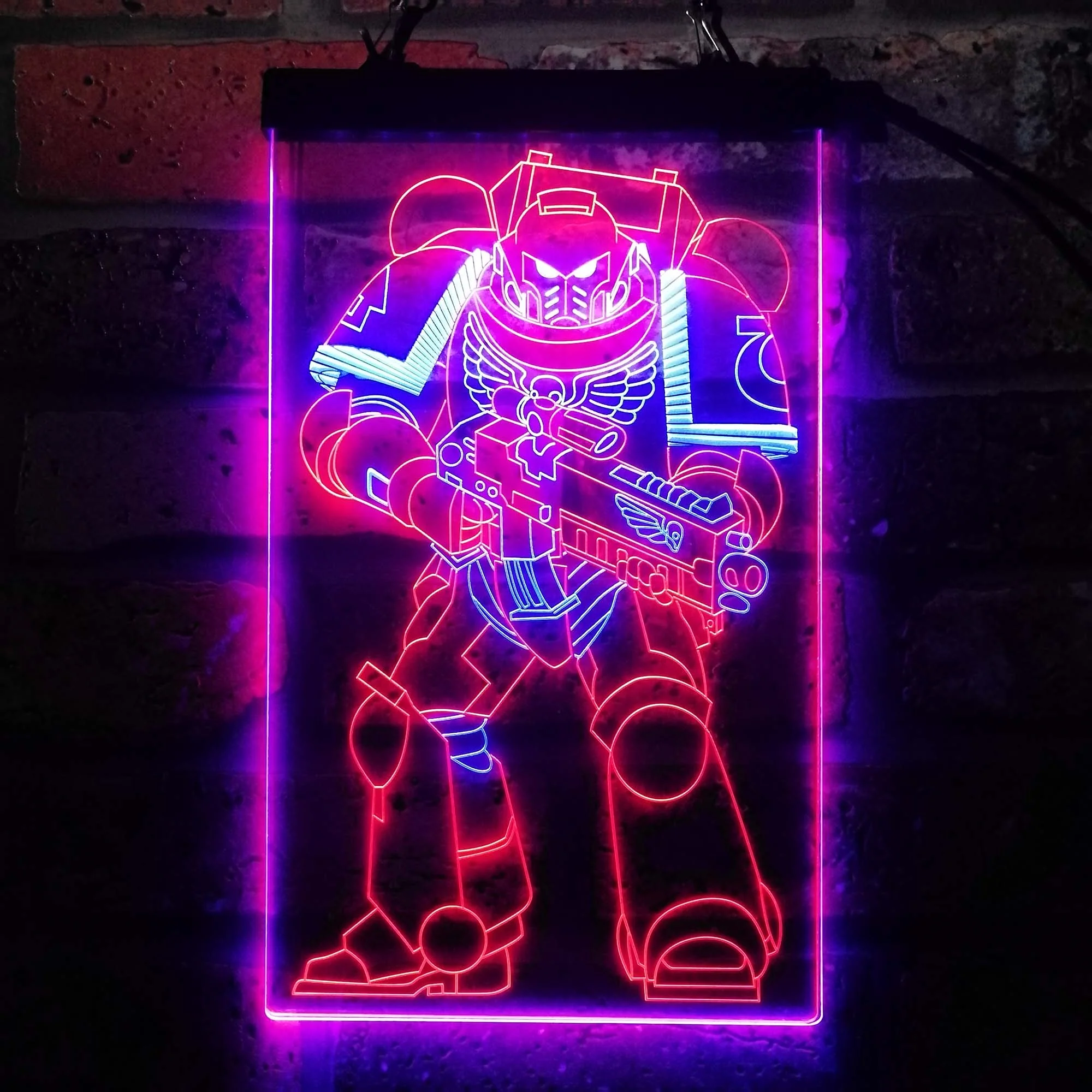 Space Marine Solider Neon LED Sign - Image 5