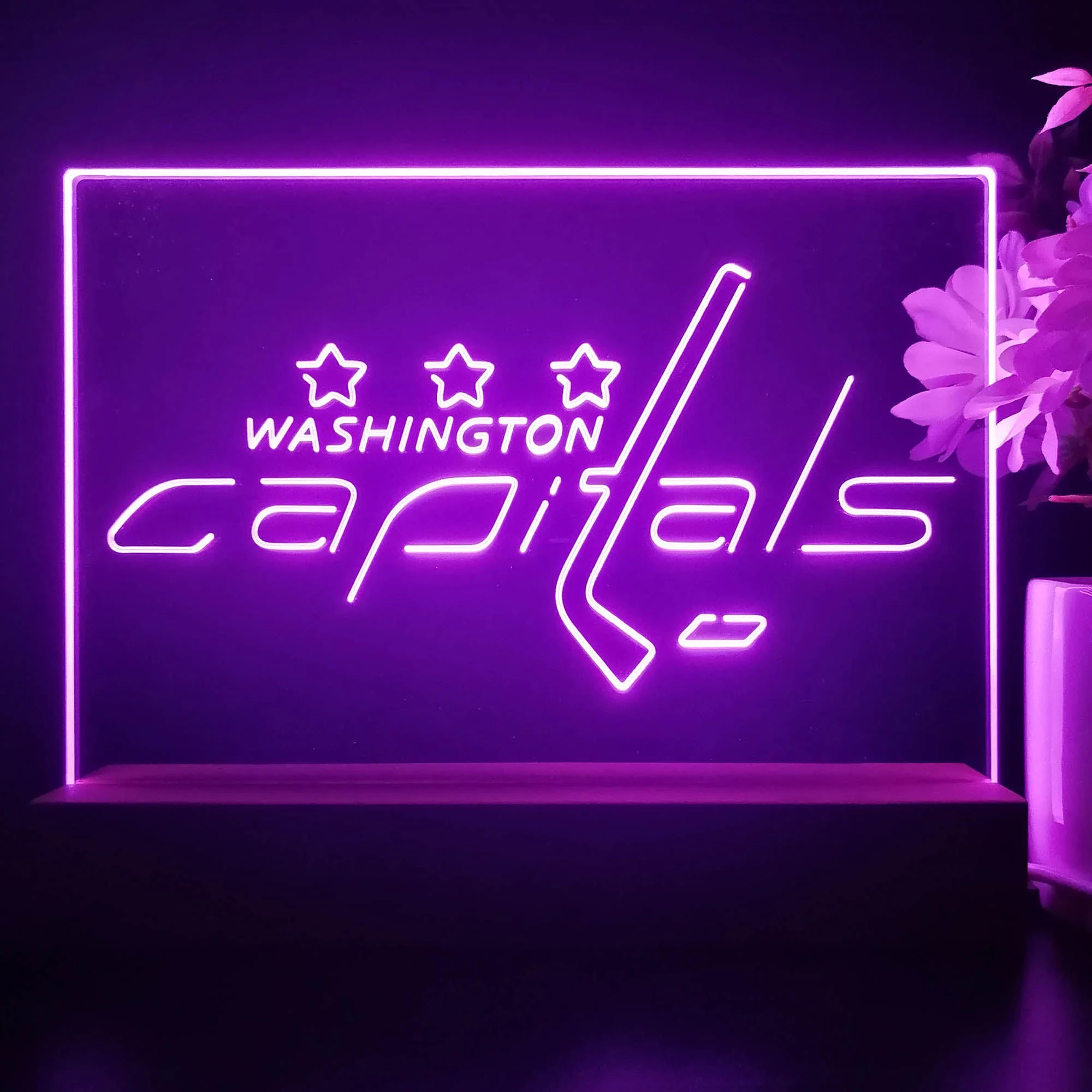 Washington Capitals Night Light Pub Bar Lamp - Image 3