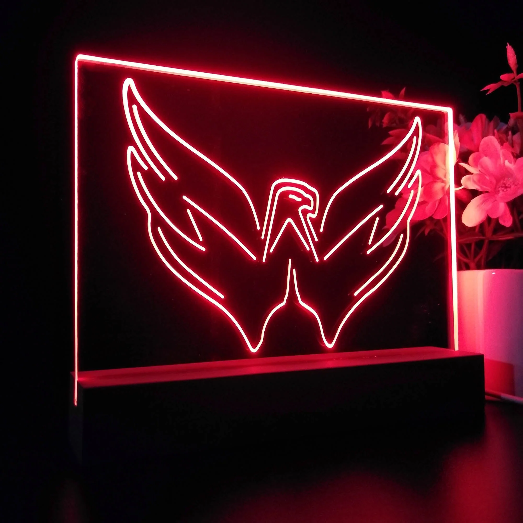 Washington Capitals 3D Illusion Night Light Desk Lamp - Image 6