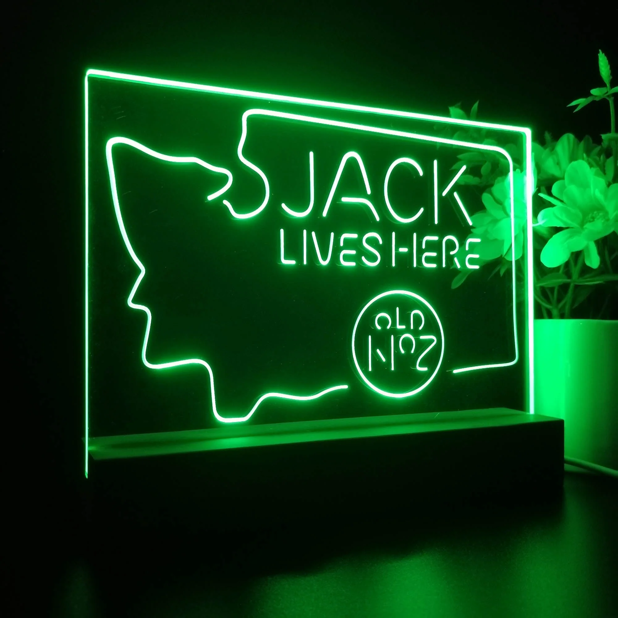 Washington Jack Daniels Neon Sign Pub Bar Lamp - Image 5