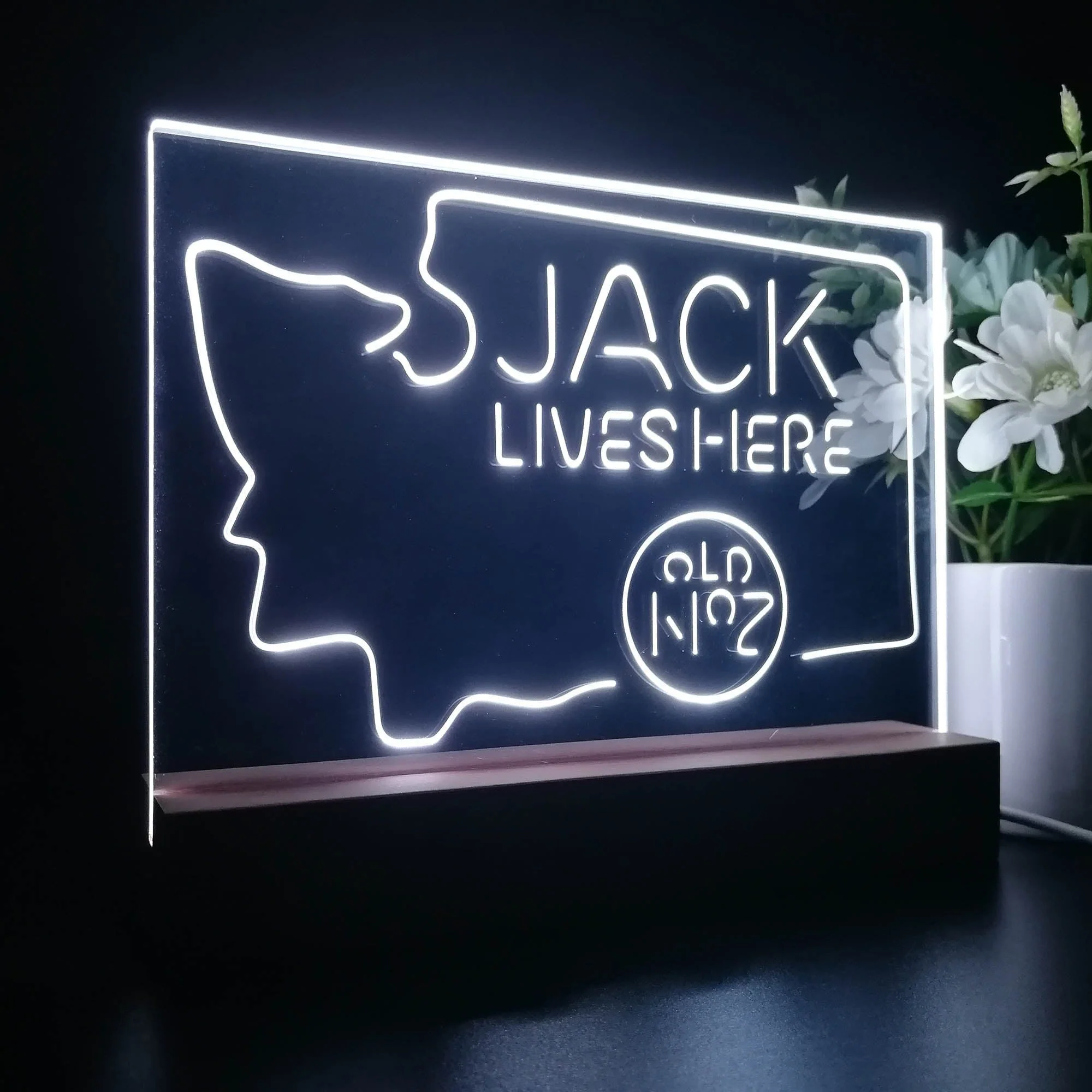 Washington Jack Daniels Neon Sign Pub Bar Lamp - Image 7