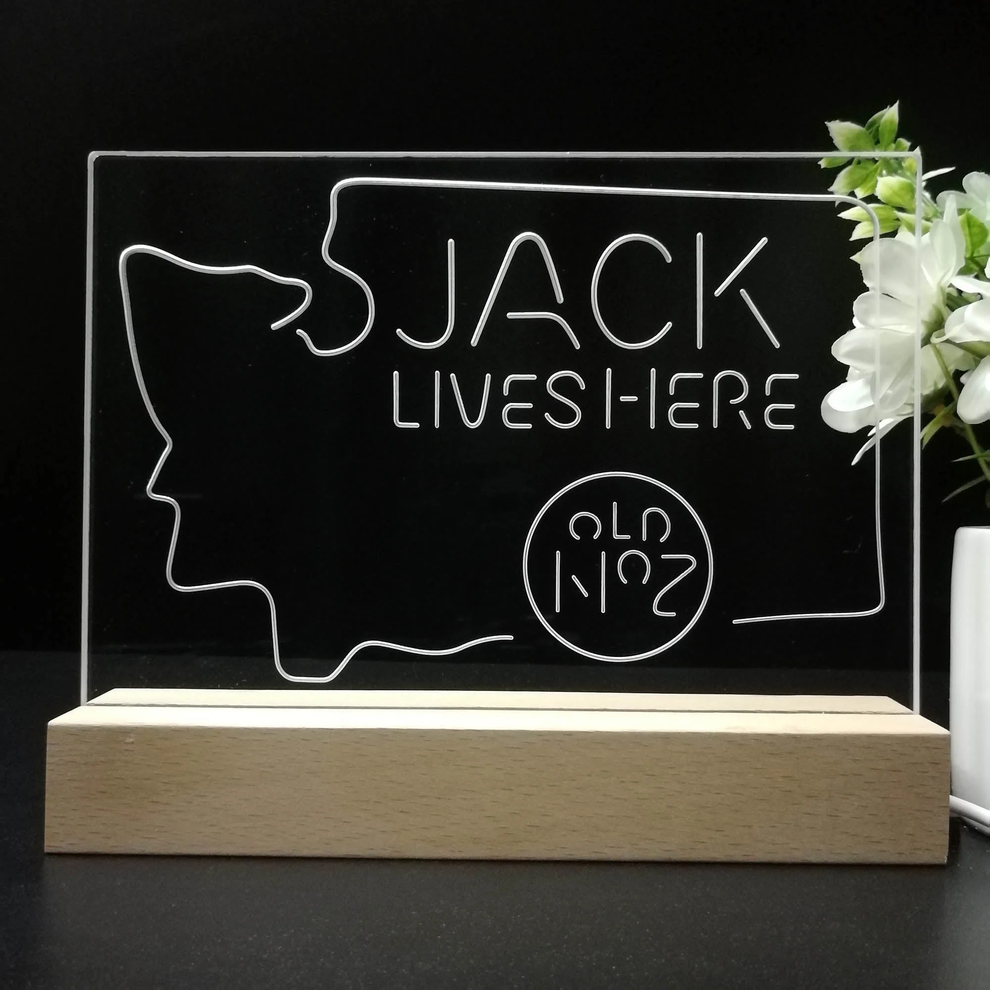 Washington Jack Daniels Neon Sign Pub Bar Lamp - Image 8
