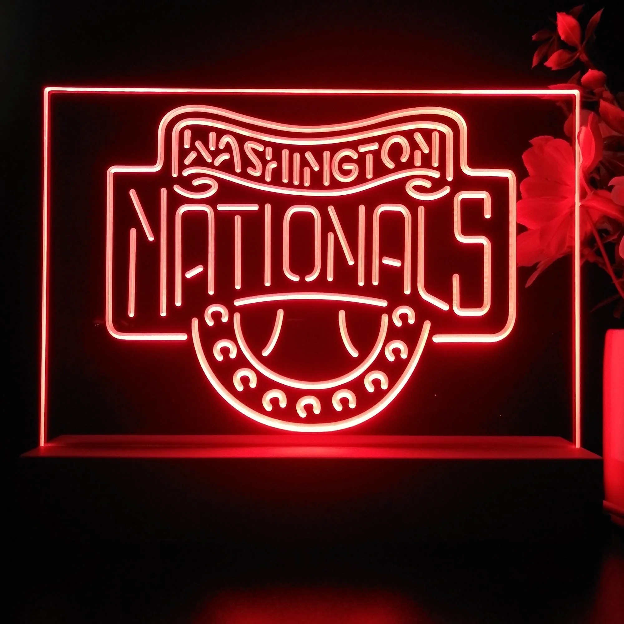 Washington Nationals Neon Sign Pub Bar Lamp - Image 3
