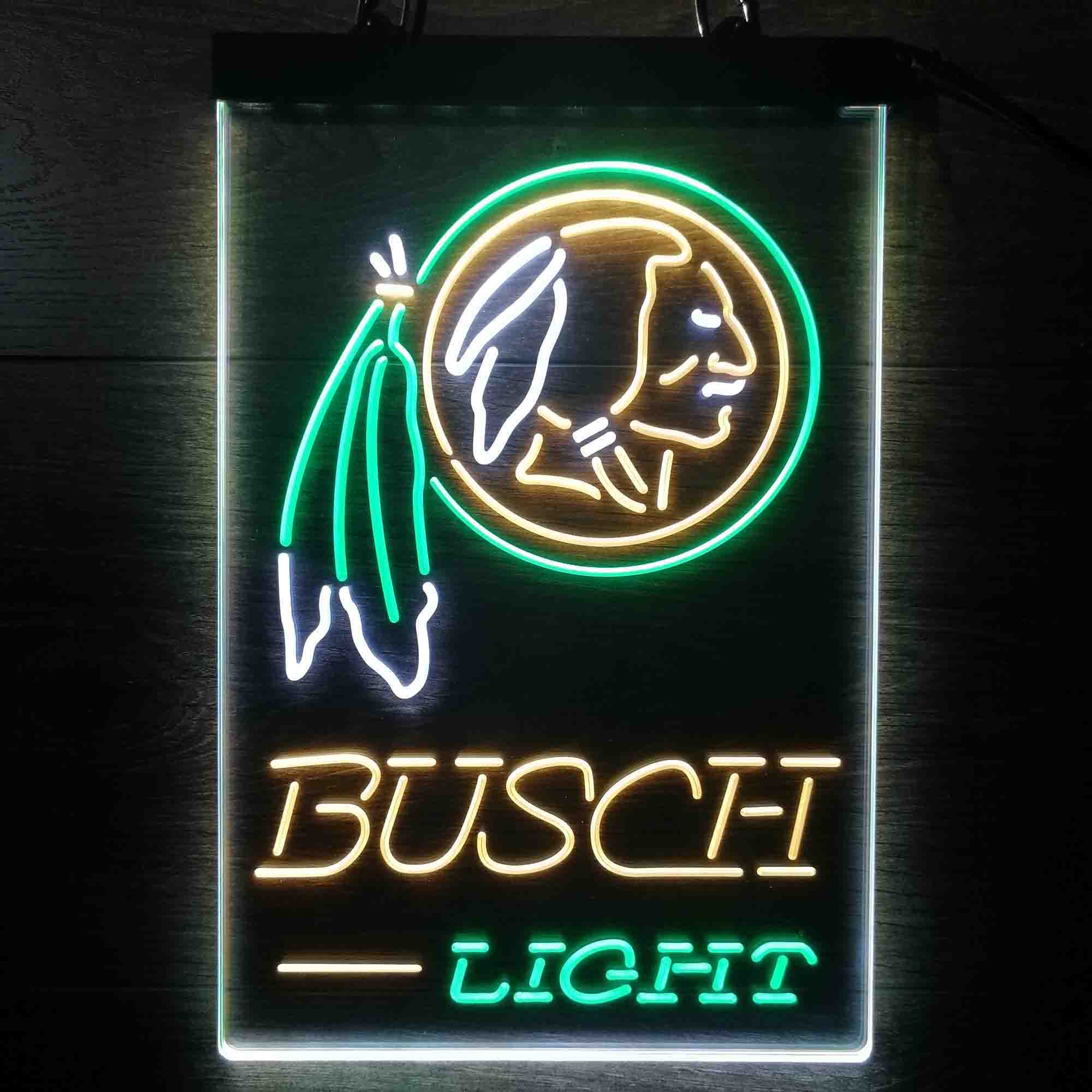 Washington Red Team Busch Neon LED Sign 3 Colors - Image 11