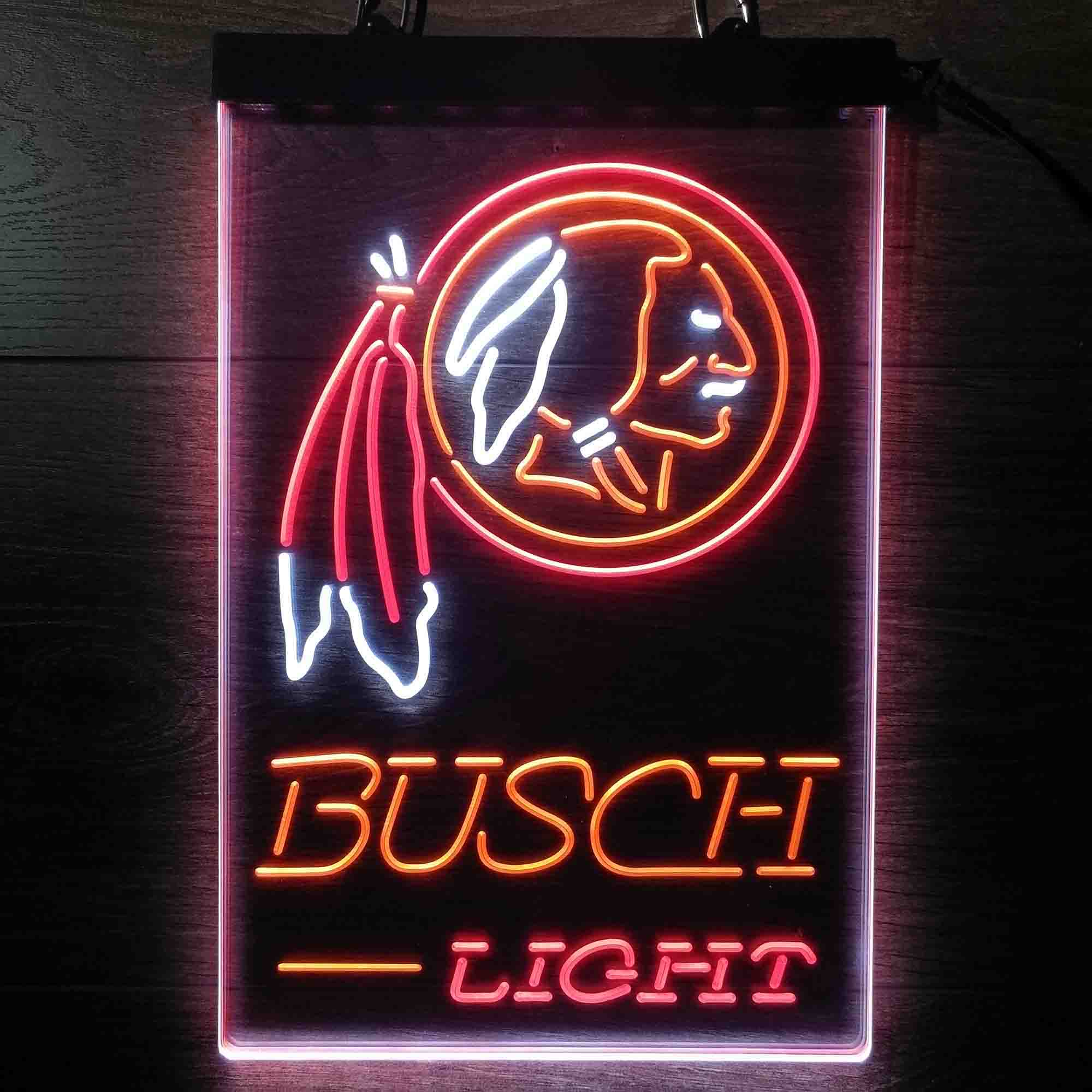Washington Red Team Busch Neon LED Sign 3 Colors - Image 12