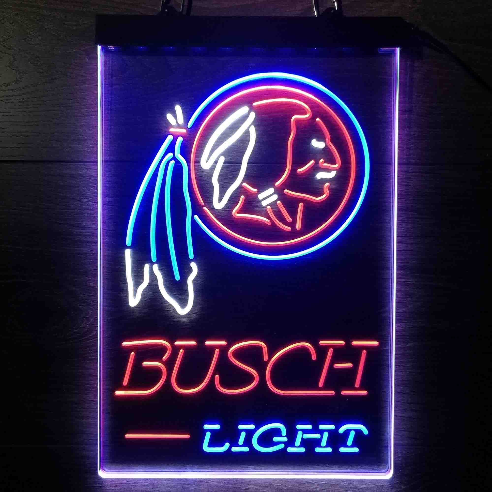 Washington Red Team Busch Neon LED Sign 3 Colors - Image 13