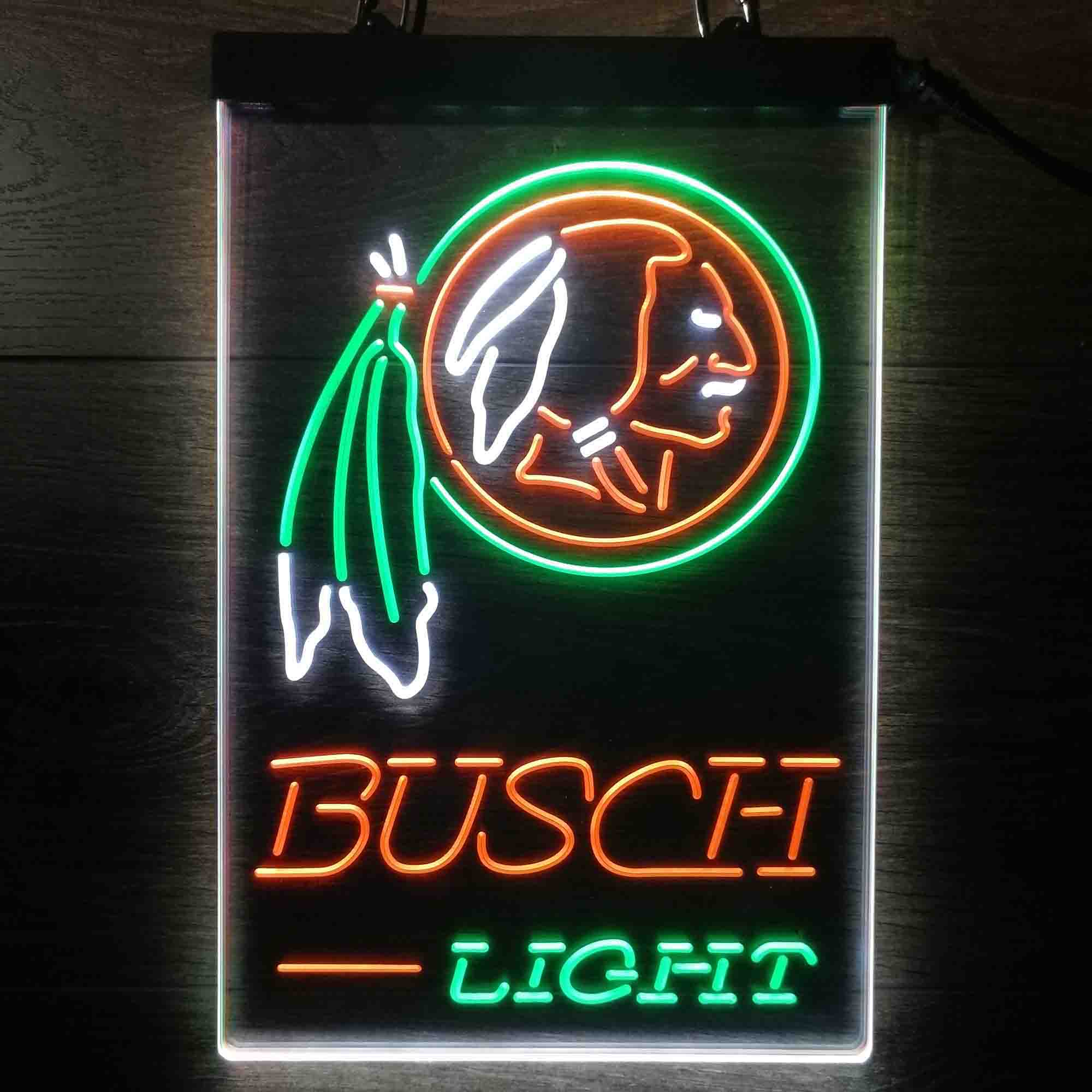Washington Red Team Busch Neon LED Sign 3 Colors - Image 6